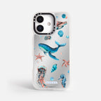 Case Funda Ocean Friends - Espejo Premium Para iPhone 17-12 Samsung S26-S22
