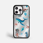 Case Funda Ocean Friends - Espejo Premium Para iPhone 17-12 Samsung S26-S22