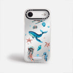 Case Funda Ocean Friends - Espejo Premium Para iPhone 17-12 Samsung S26-S22