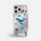 Case Funda Ocean Friends - Espejo Premium Para iPhone 17-12 Samsung S26-S22