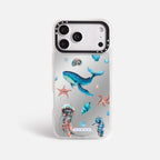Case Funda Ocean Friends - Espejo Premium Para iPhone 17-12 Samsung S26-S22
