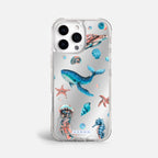 Case Funda Ocean Friends - Espejo Premium Para iPhone 17-12 Samsung S26-S22