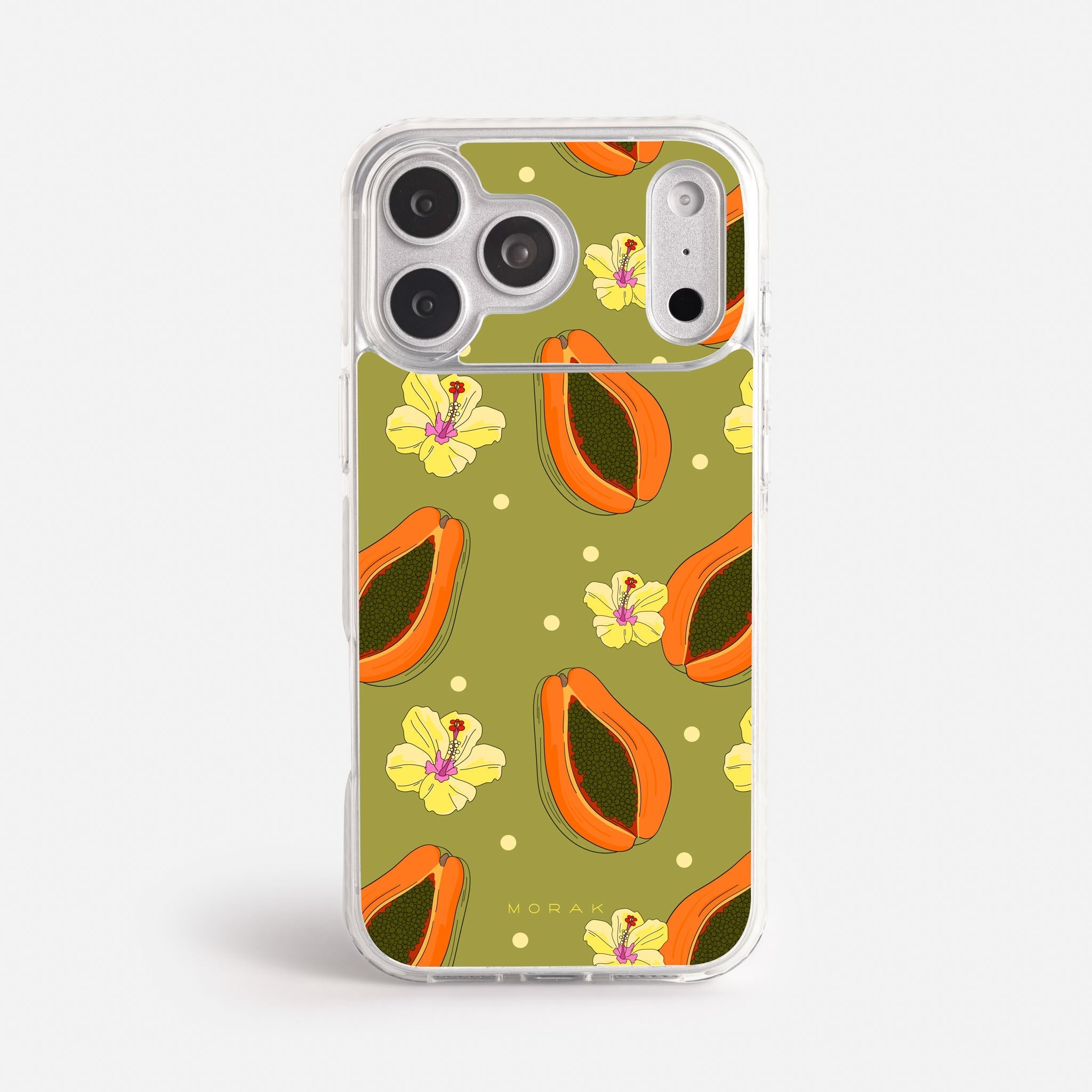 Case Papaya party - Blanco Premium – Protección antigolpe | Diseño colombiano | Morak