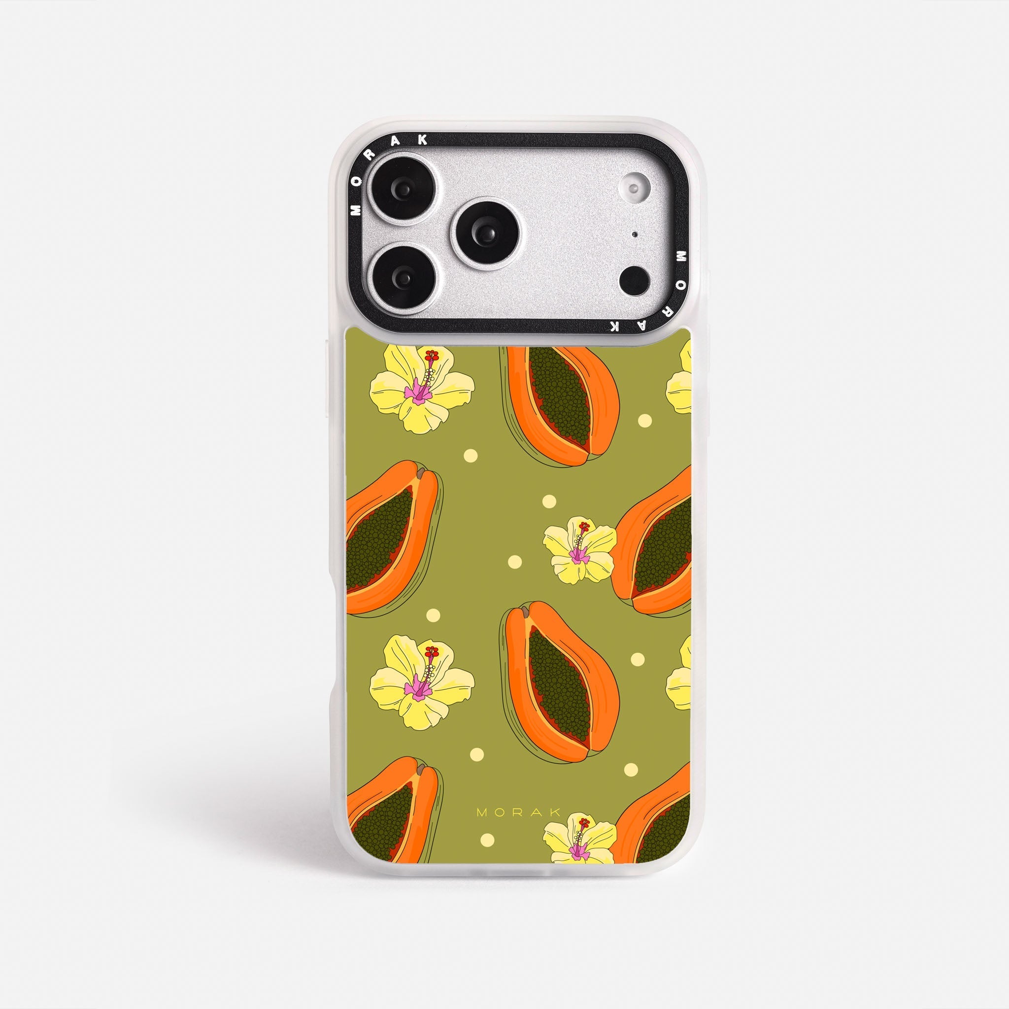 Case Papaya party - Blanco Premium – Protección antigolpe | Diseño colombiano | Morak