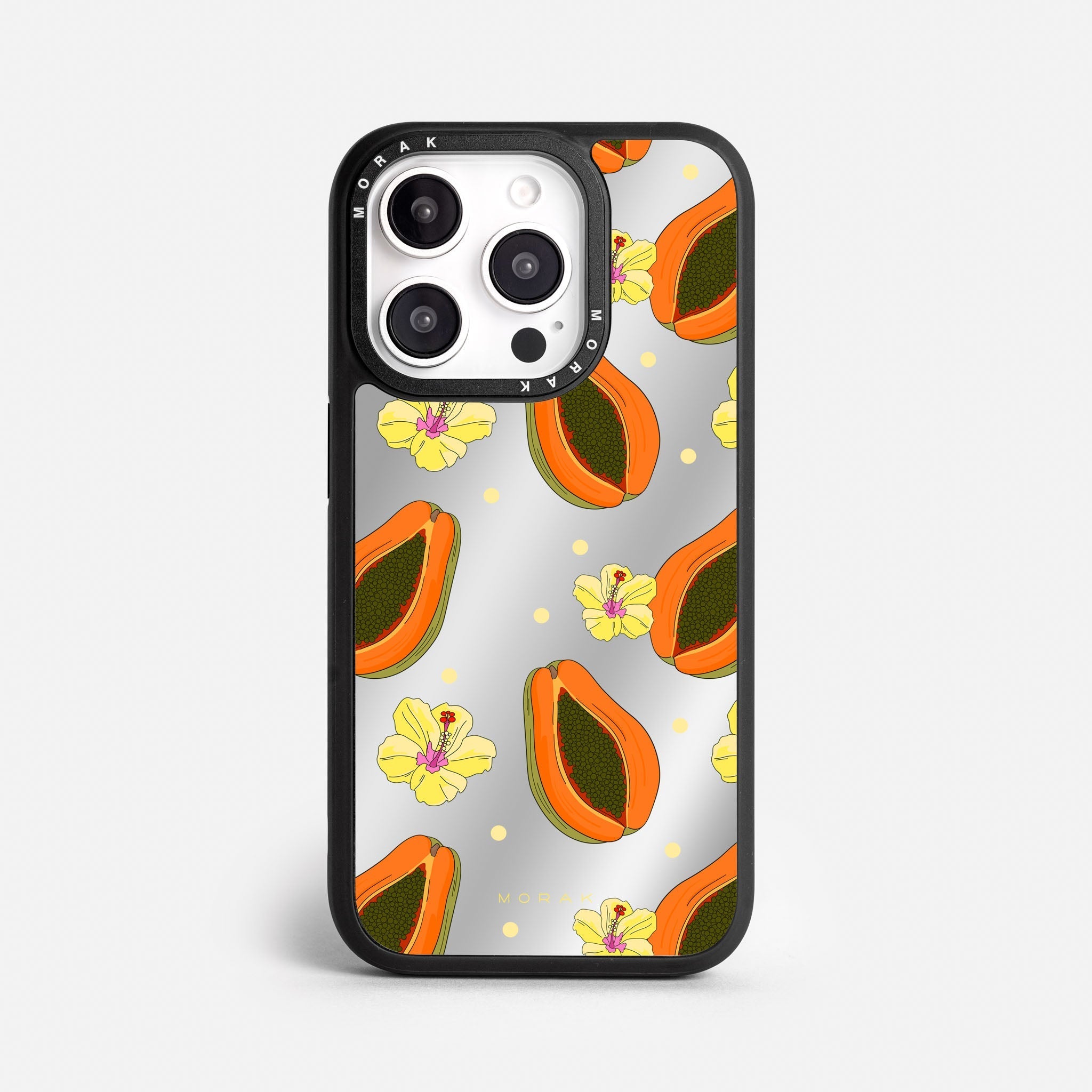 Case Papaya party - Espejo Premium – Protección antigolpe | Diseño colombiano | Morak
