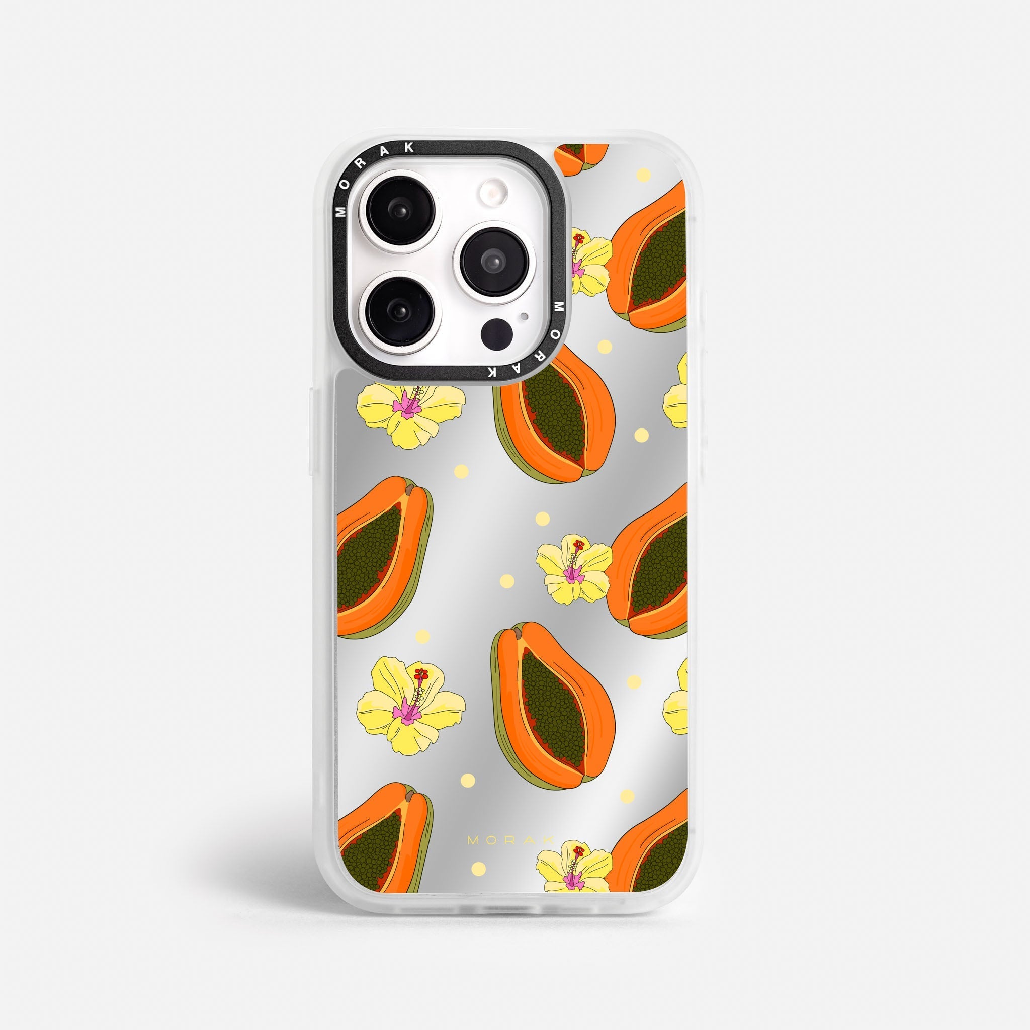 Case Papaya party - Espejo Premium – Protección antigolpe | Diseño colombiano | Morak