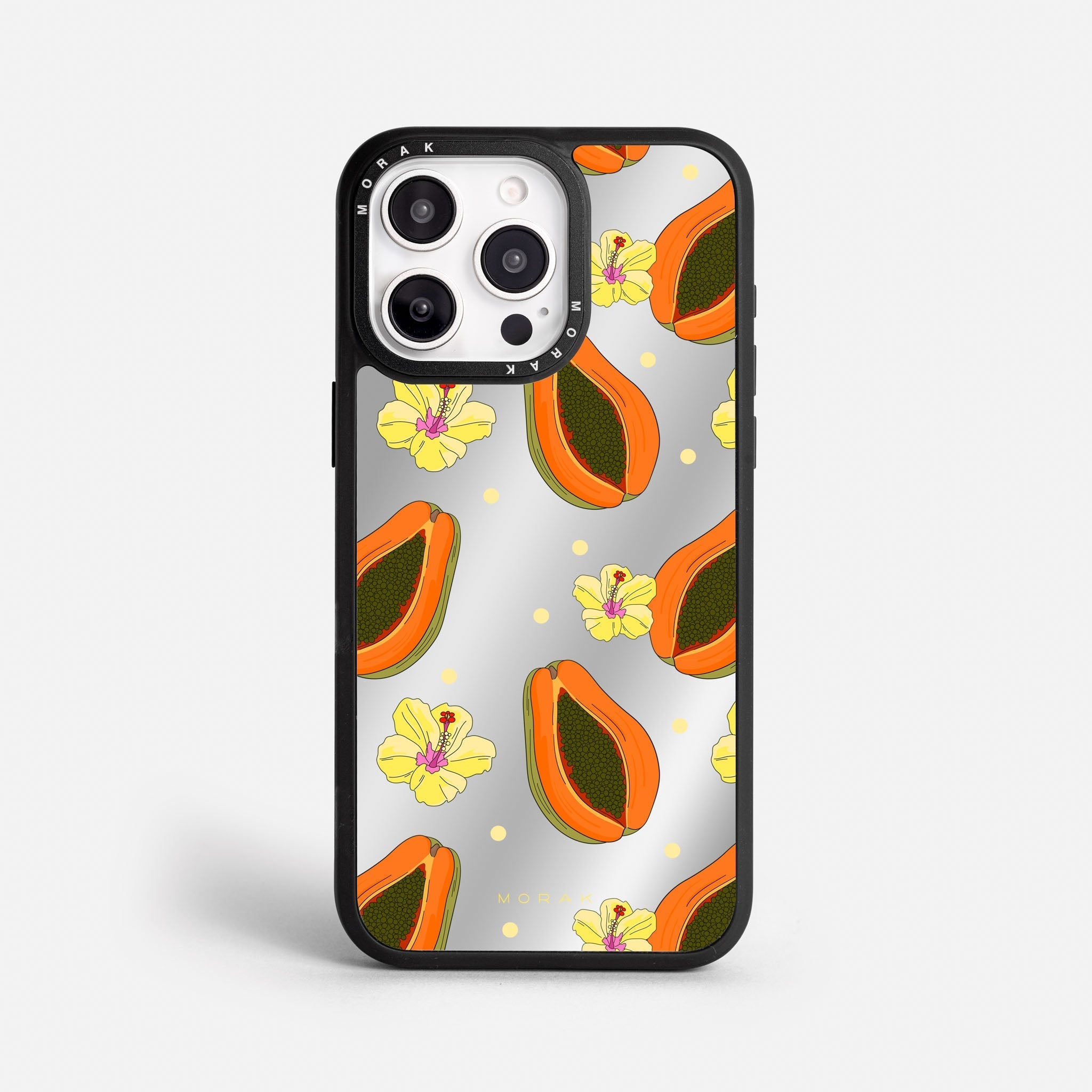 Case Papaya party - Espejo Premium – Protección antigolpe | Diseño colombiano | Morak