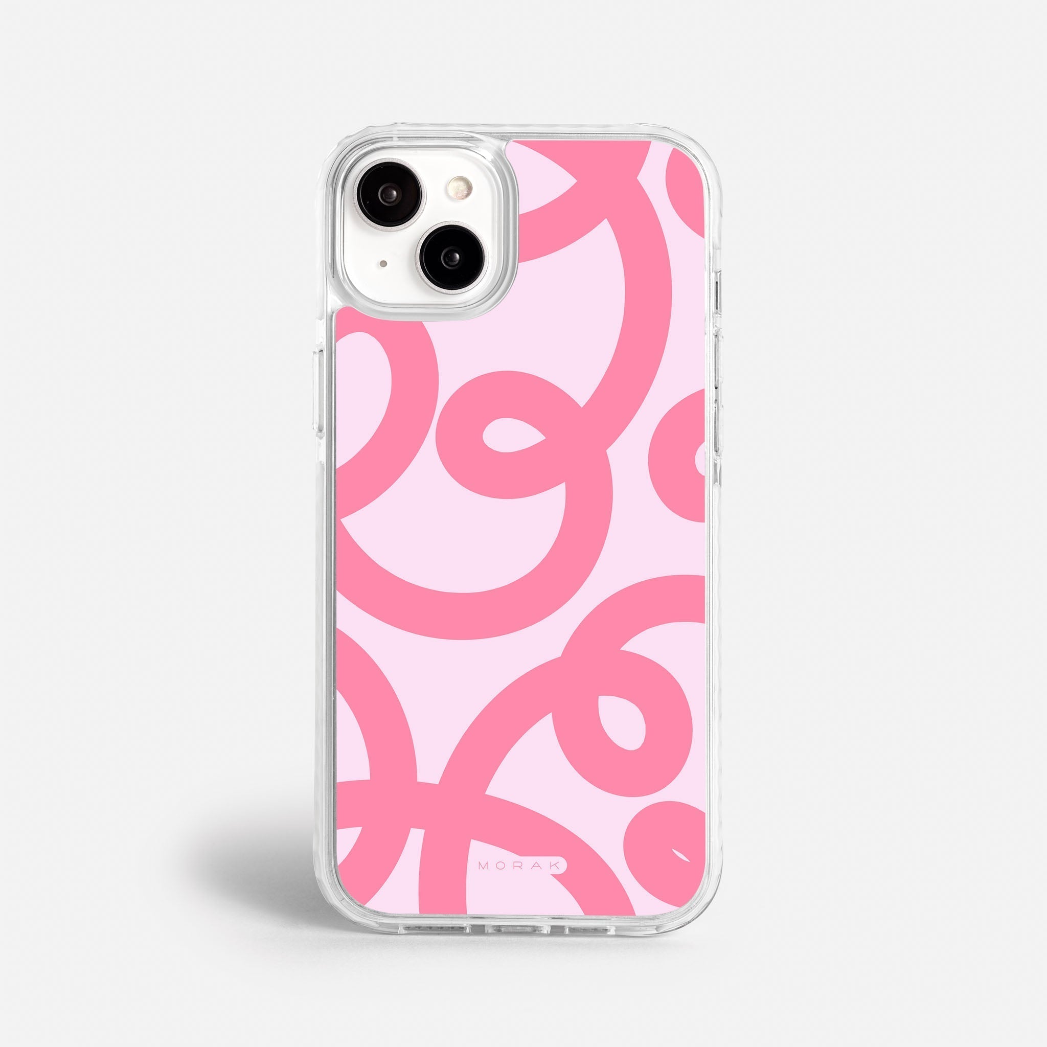 Case Pink Loops - Blanco Premium – Protección antigolpe | Diseño colombiano | Morak
