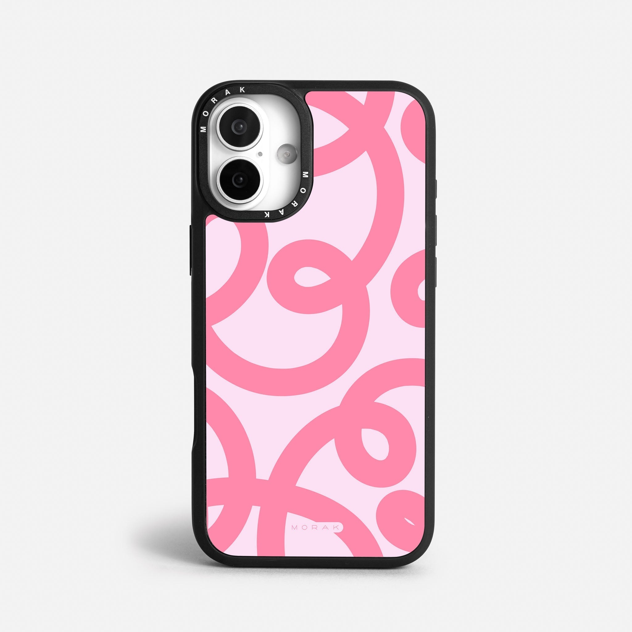Case Pink Loops - Blanco Premium – Protección antigolpe | Diseño colombiano | Morak