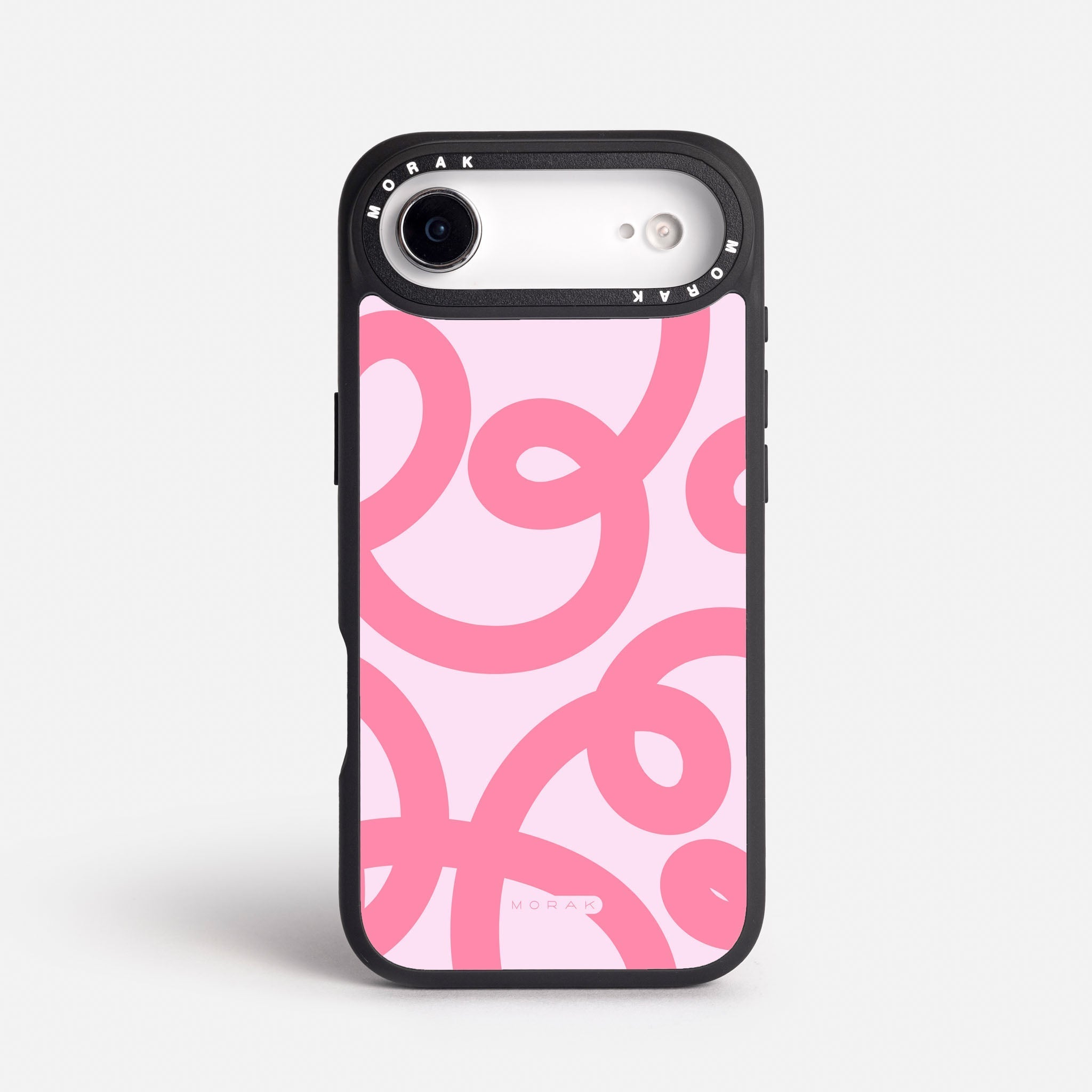 Case Pink Loops - Blanco Premium – Protección antigolpe | Diseño colombiano | Morak