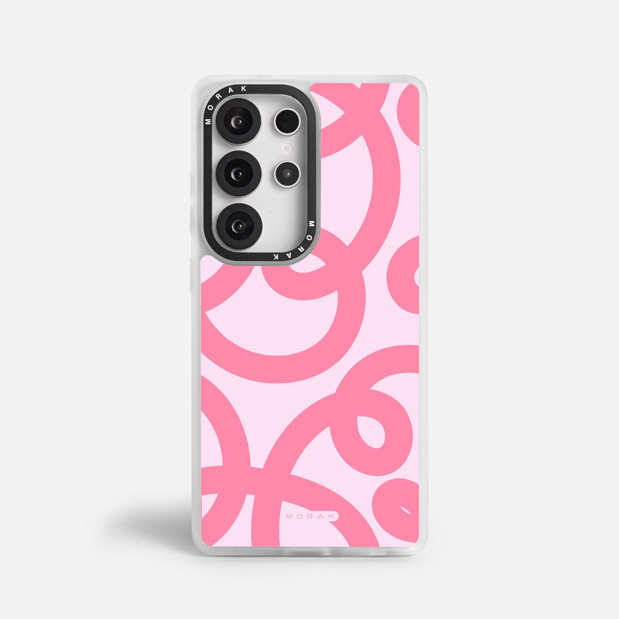 Case Pink Loops - Blanco Premium – Protección antigolpe | Diseño colombiano | Morak