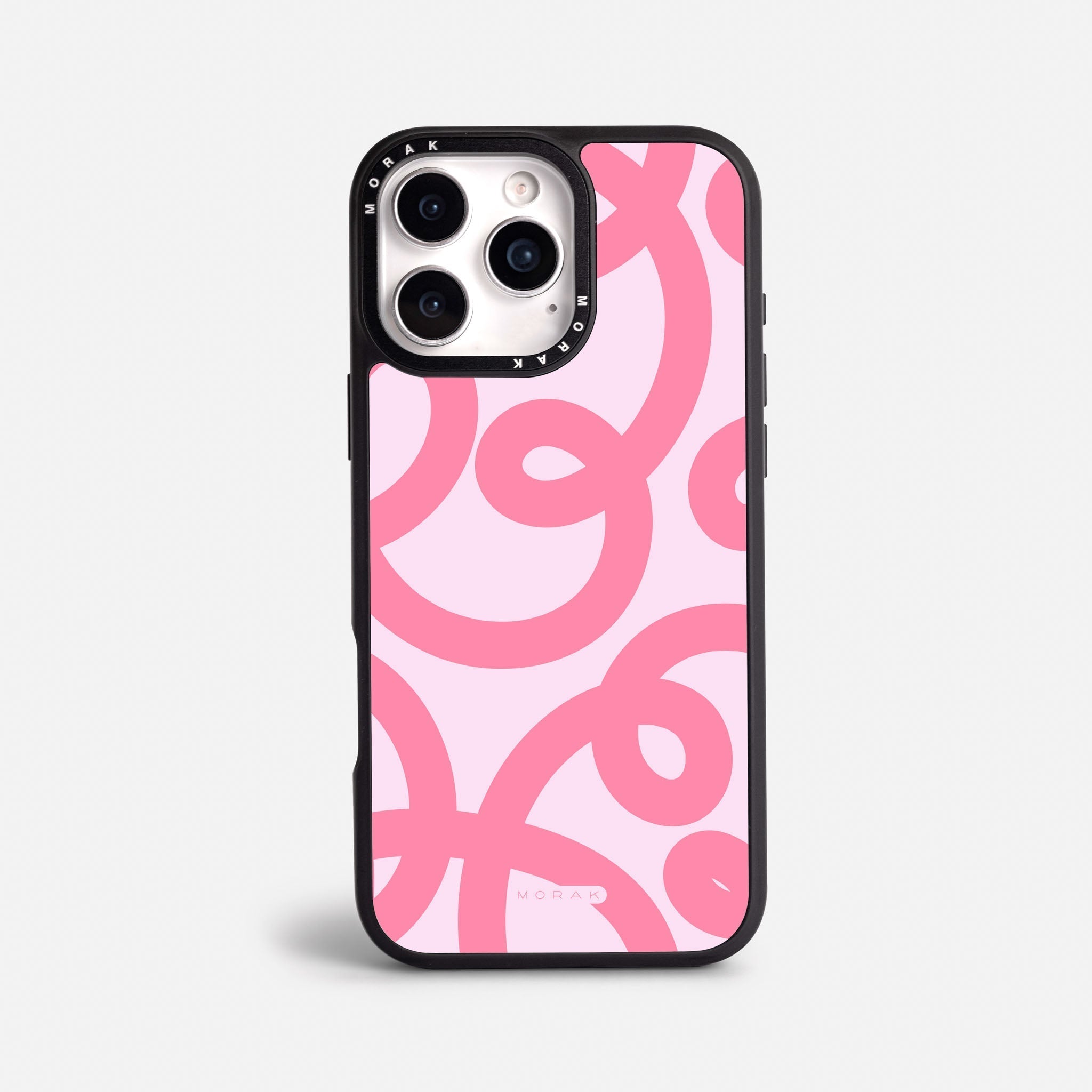 Case Pink Loops - Blanco Premium – Protección antigolpe | Diseño colombiano | Morak