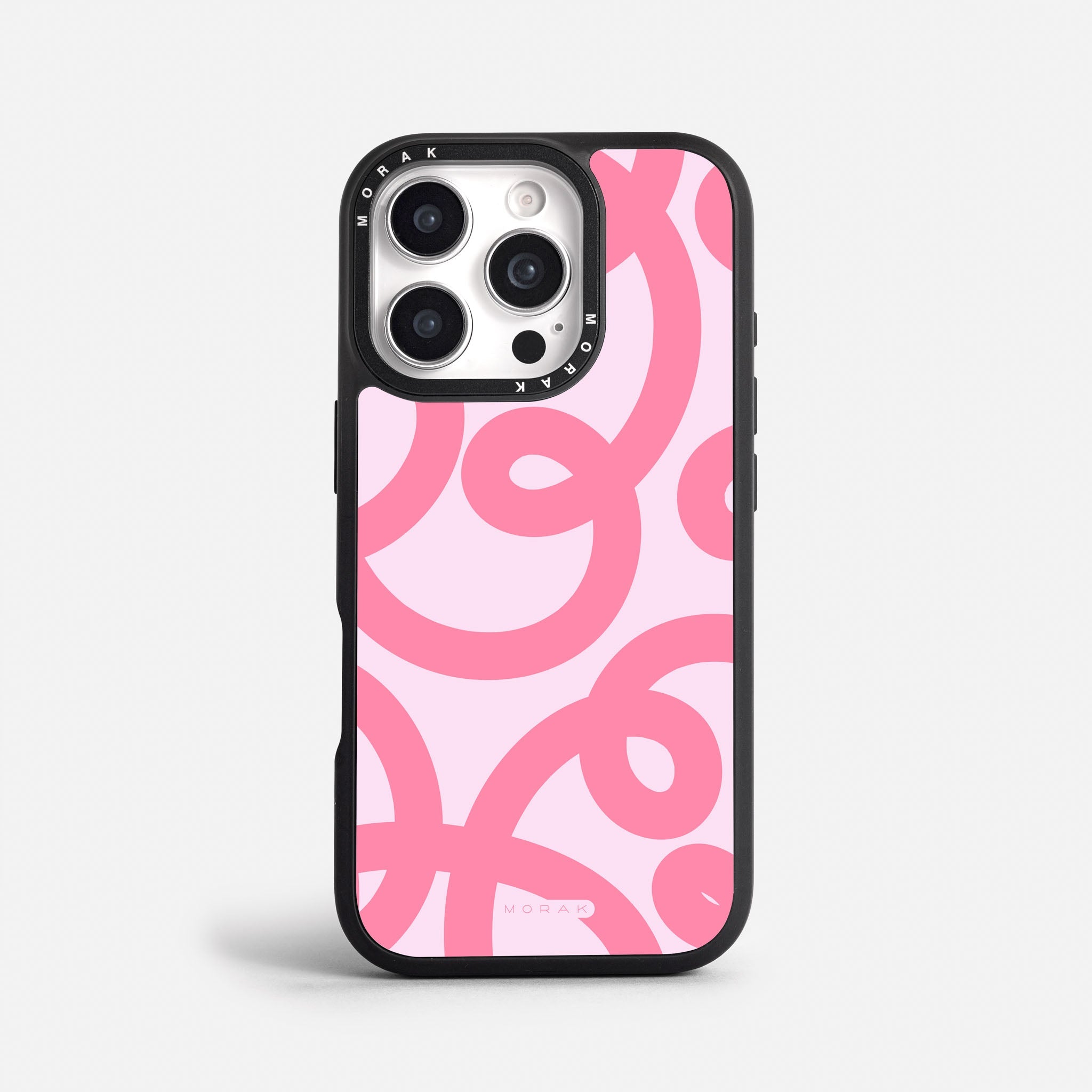 Case Pink Loops - Blanco Premium – Protección antigolpe | Diseño colombiano | Morak