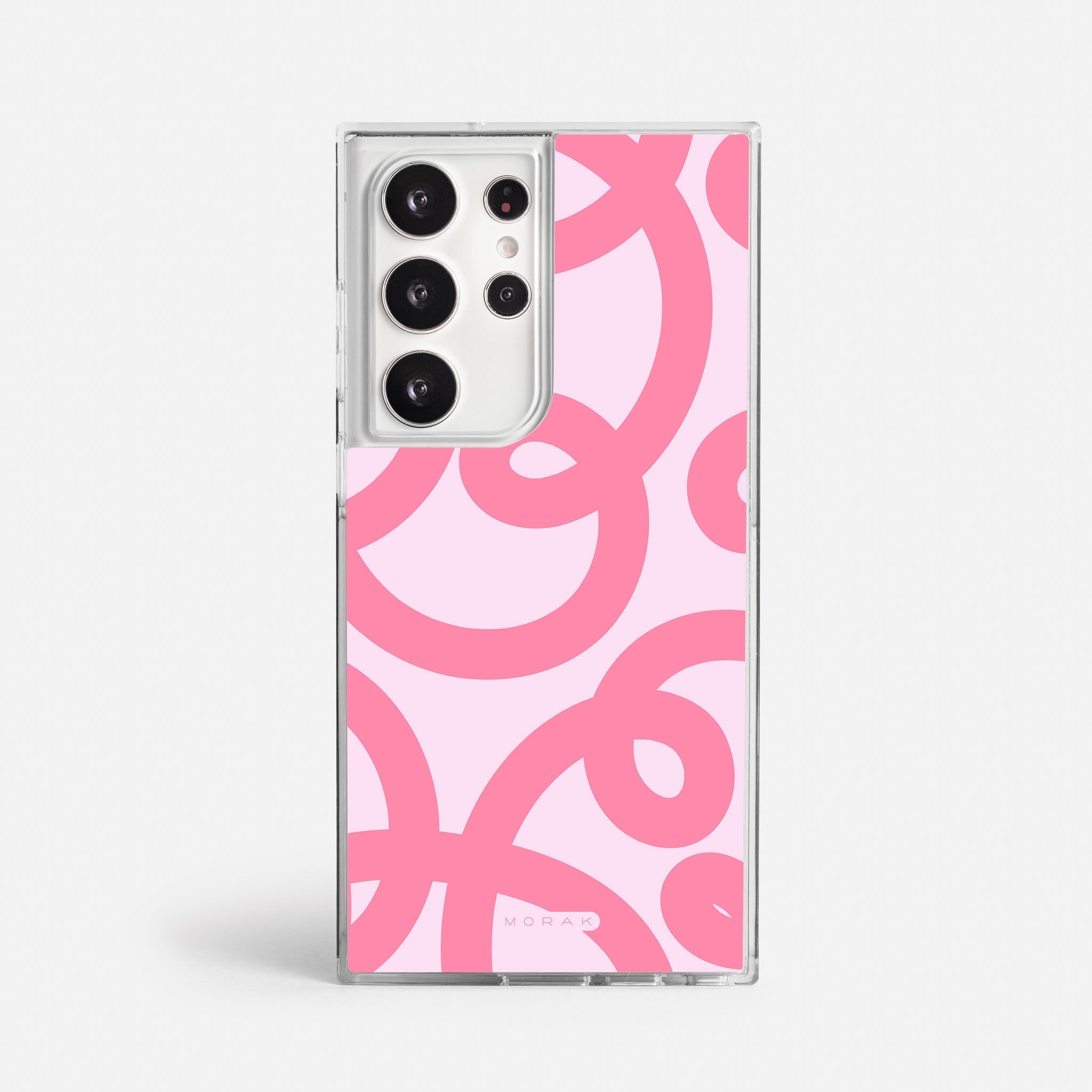 Case Pink Loops - Blanco Premium – Protección antigolpe | Diseño colombiano | Morak