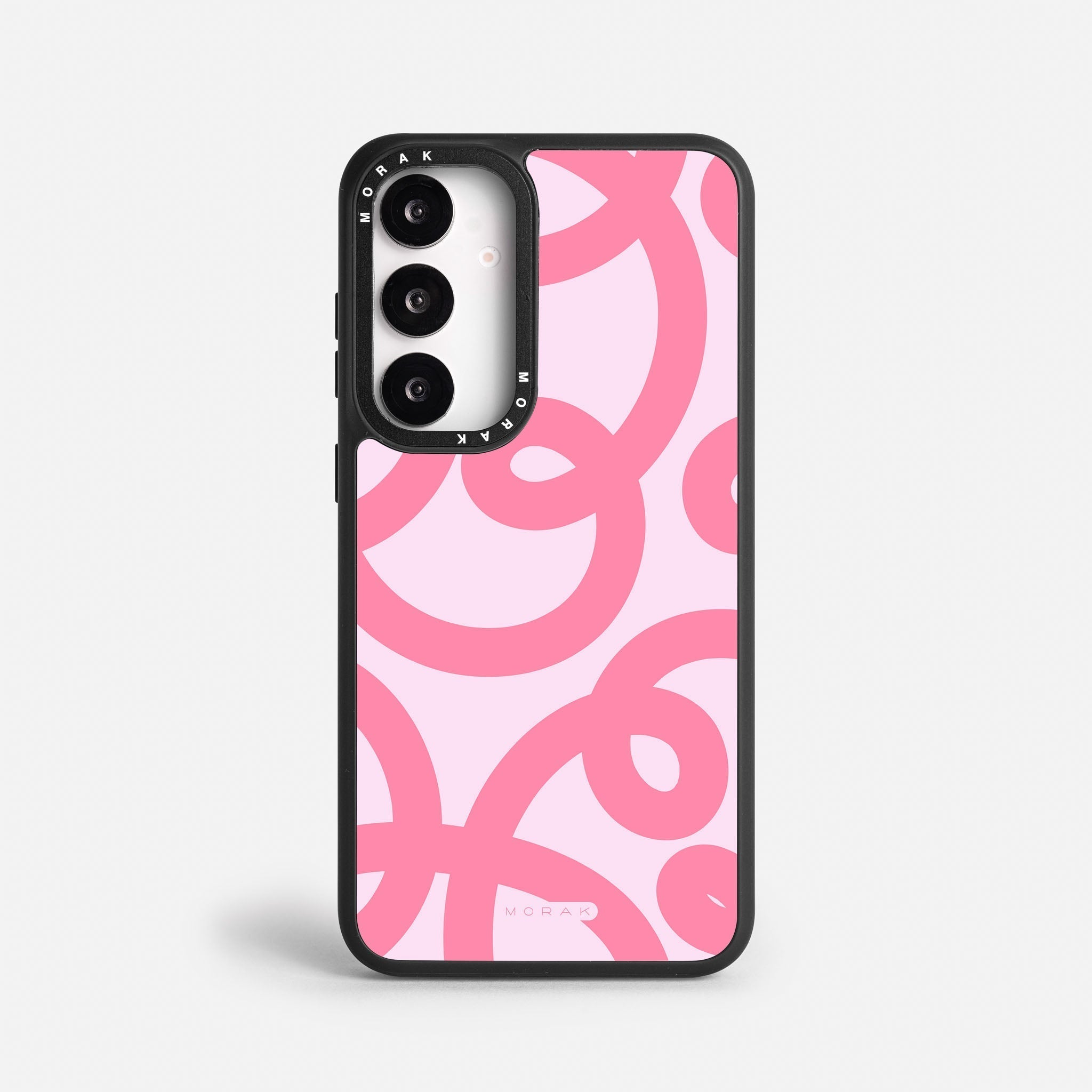 Case Pink Loops - Blanco Premium – Protección antigolpe | Diseño colombiano | Morak