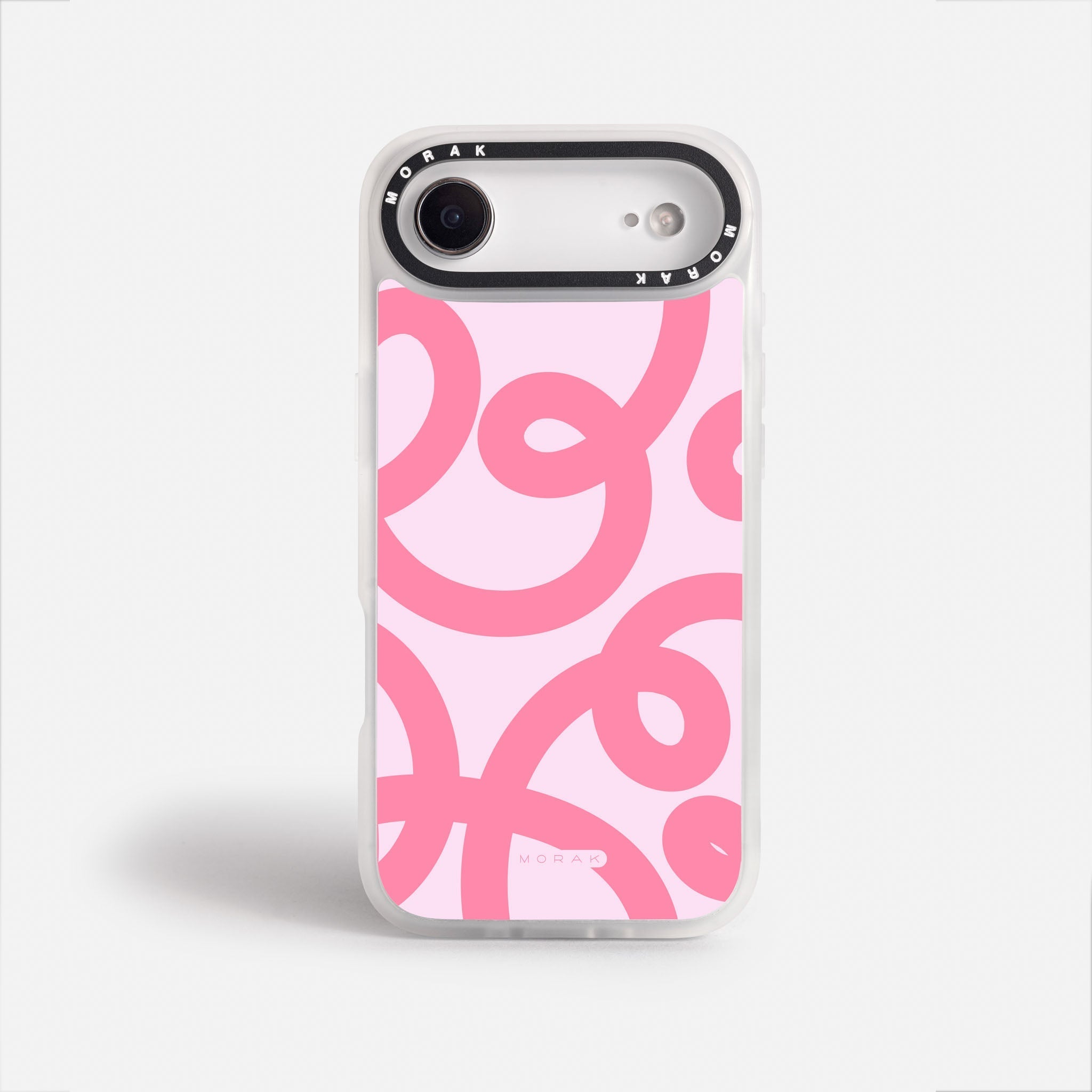Case Pink Loops - Blanco Premium – Protección antigolpe | Diseño colombiano | Morak