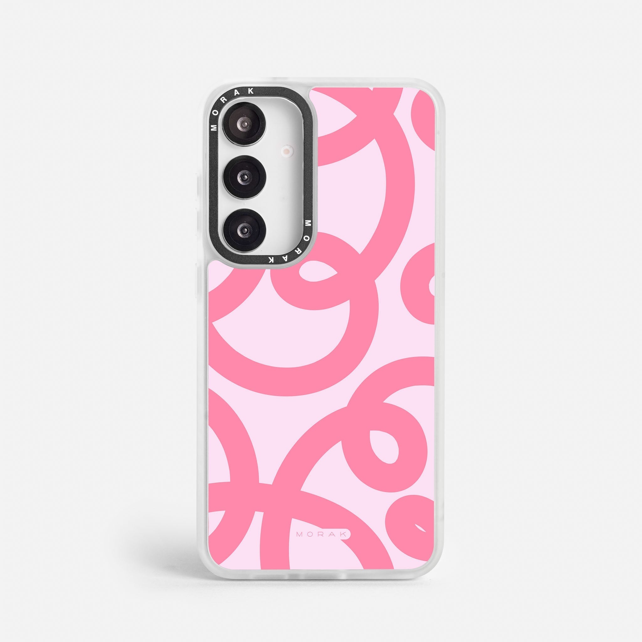 Case Pink Loops - Blanco Premium – Protección antigolpe | Diseño colombiano | Morak