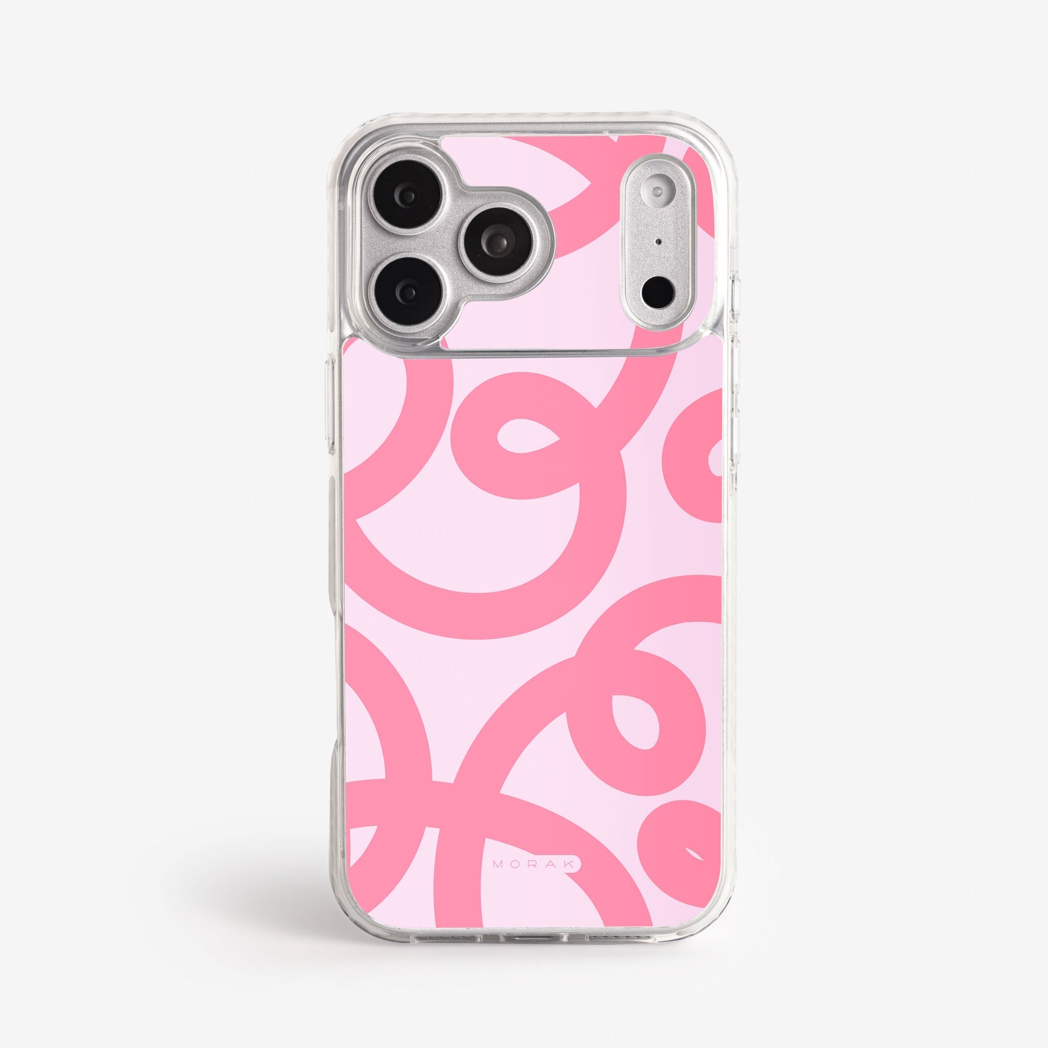 Case Pink Loops - Blanco Premium – Protección antigolpe | Diseño colombiano | Morak