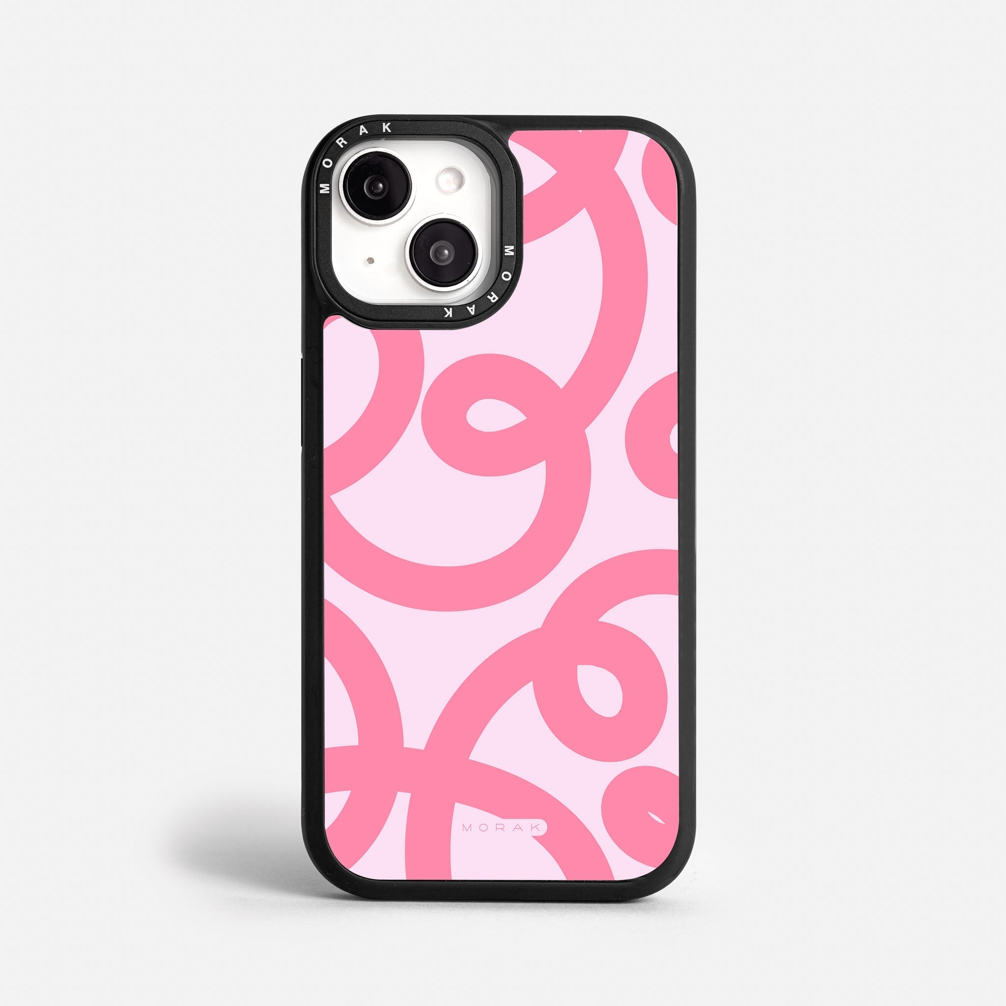 Case Pink Loops - Blanco Premium – Protección antigolpe | Diseño colombiano | Morak