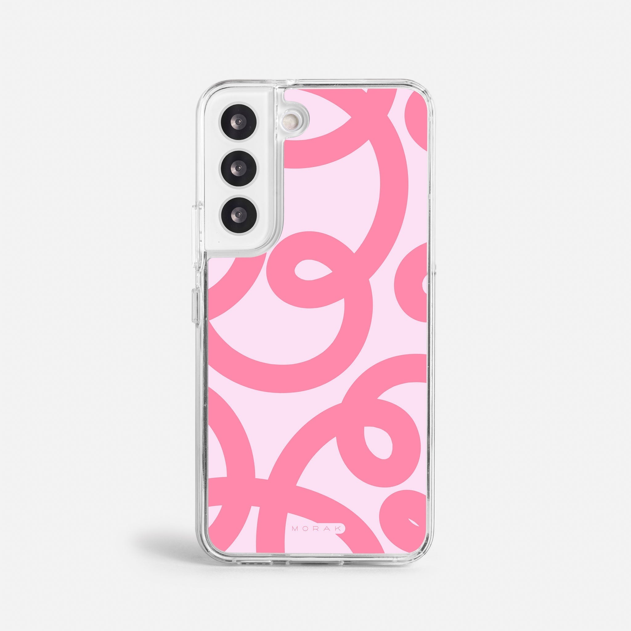Case Pink Loops - Blanco Premium – Protección antigolpe | Diseño colombiano | Morak
