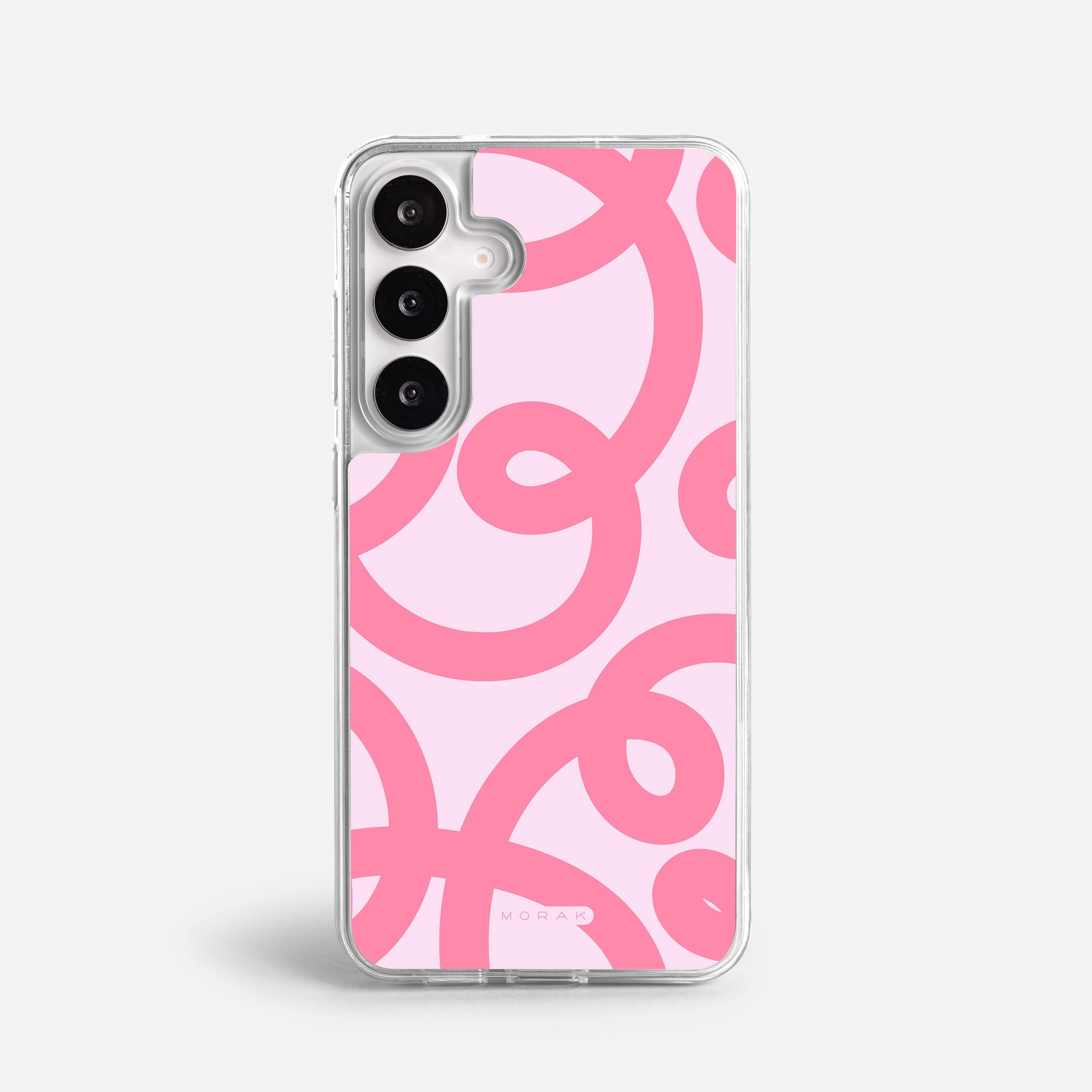 Case Pink Loops - Blanco Premium – Protección antigolpe | Diseño colombiano | Morak