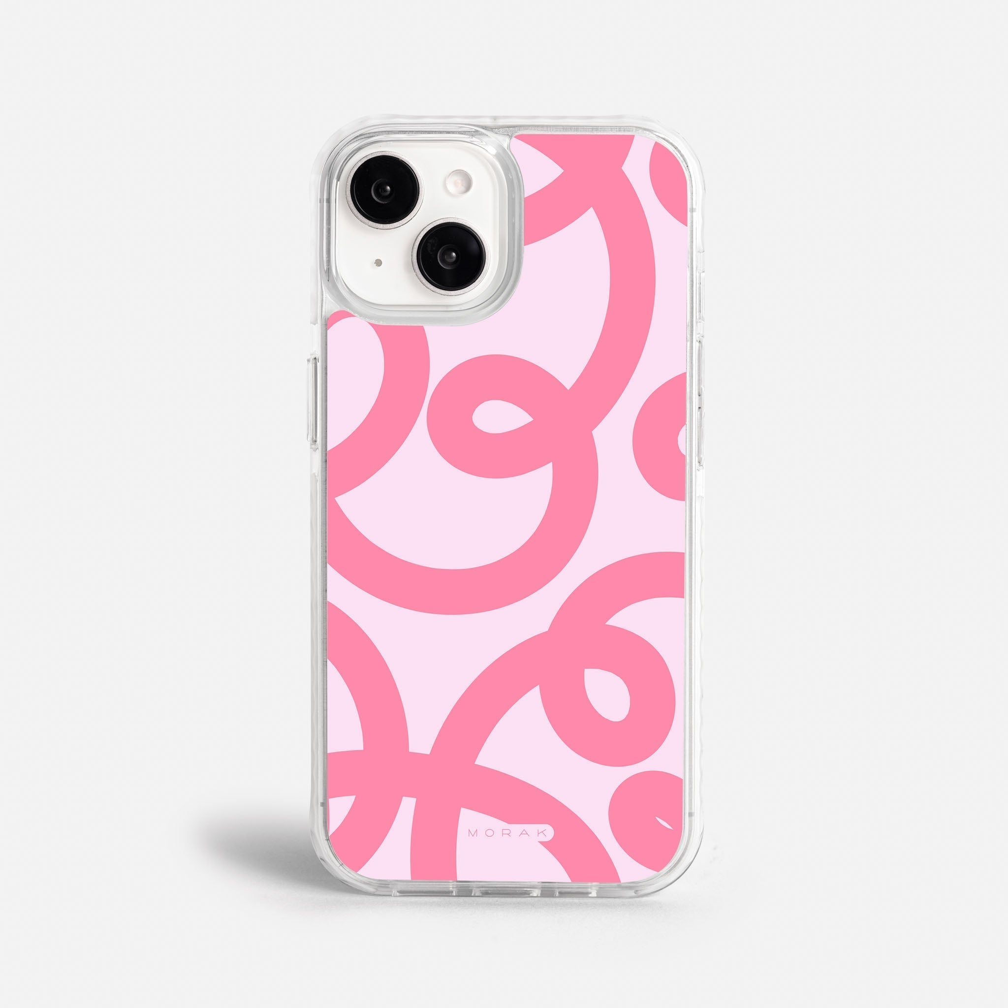 Case Pink Loops - Blanco Premium – Protección antigolpe | Diseño colombiano | Morak