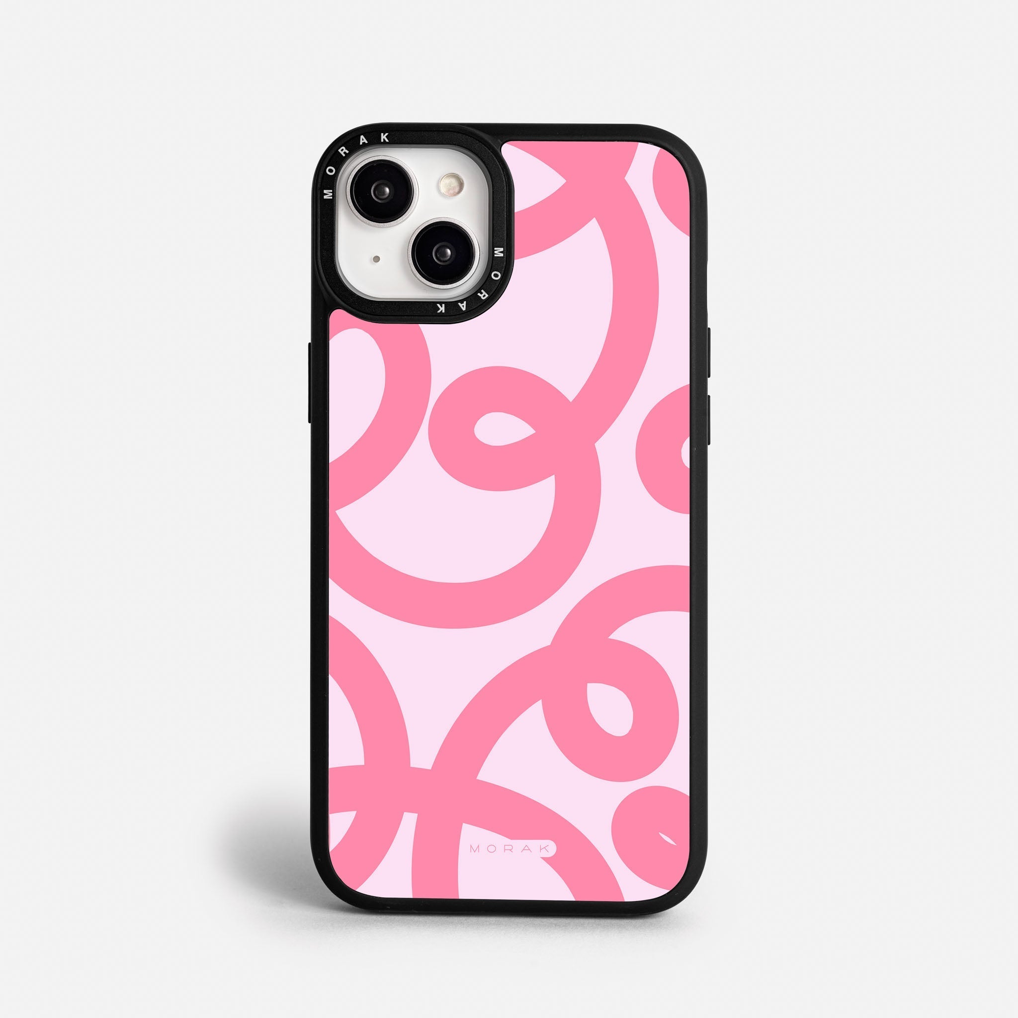 Case Pink Loops - Blanco Premium – Protección antigolpe | Diseño colombiano | Morak