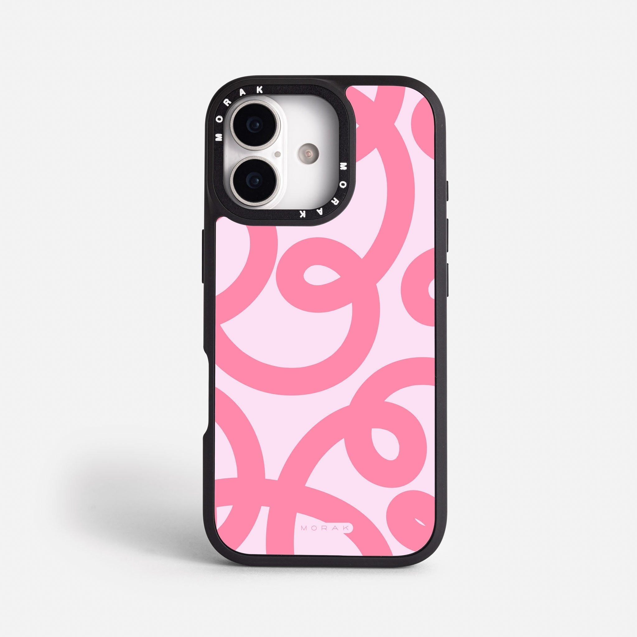 Case Pink Loops - Blanco Premium – Protección antigolpe | Diseño colombiano | Morak