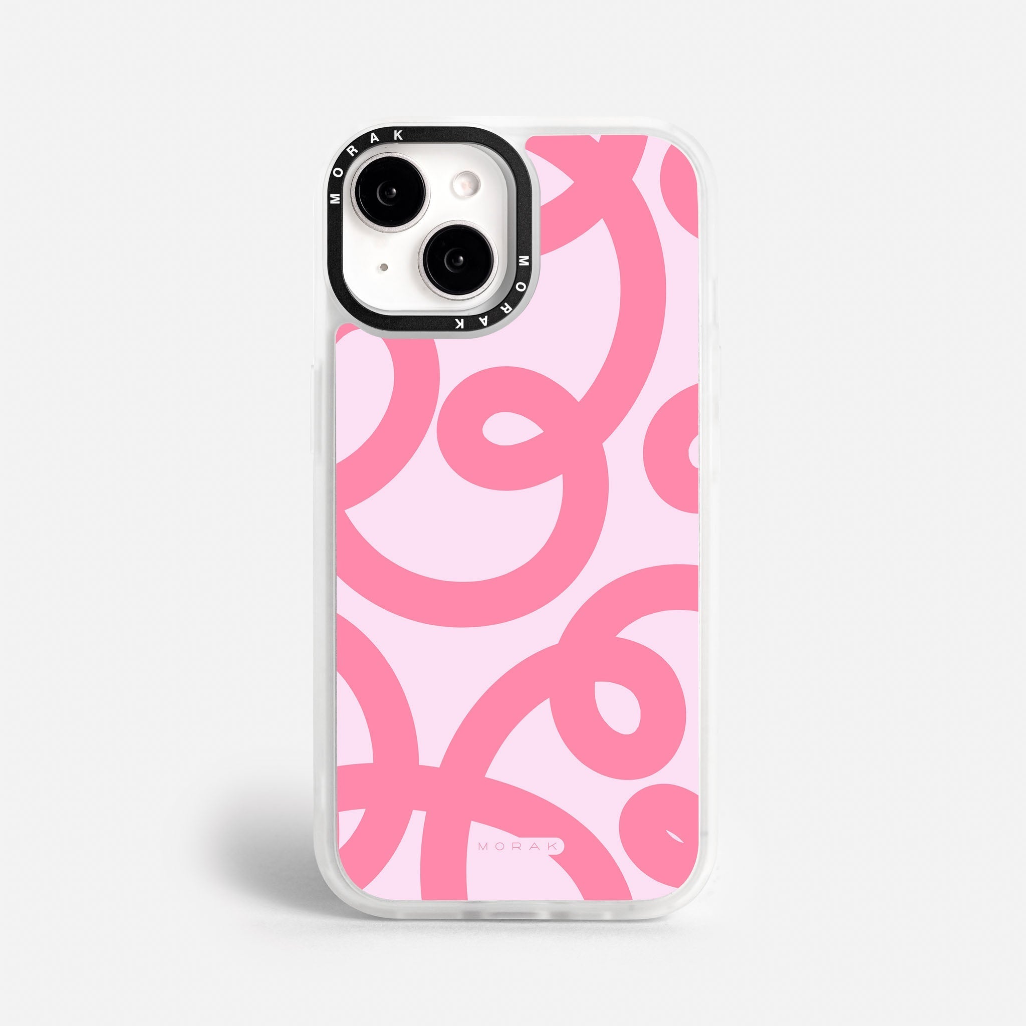 Case Pink Loops - Blanco Premium – Protección antigolpe | Diseño colombiano | Morak