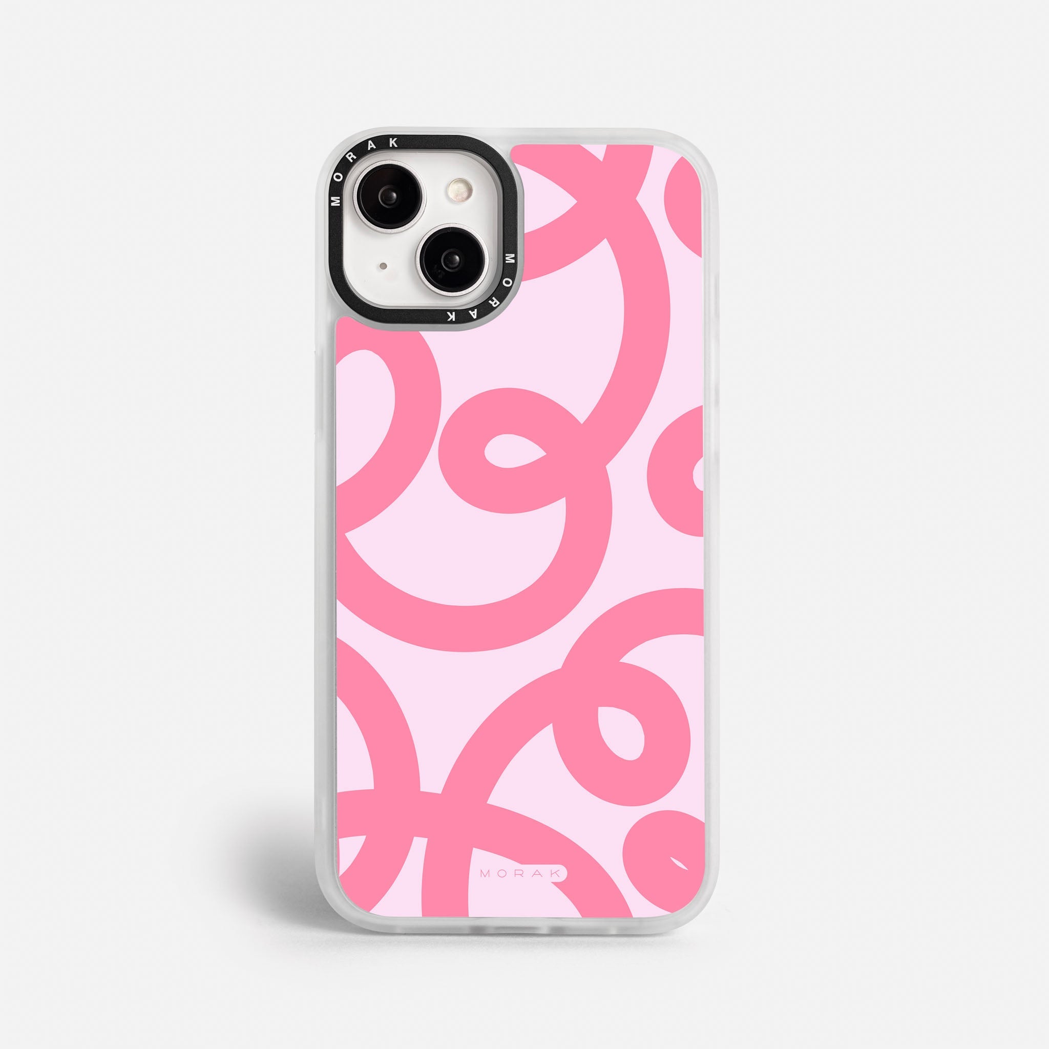 Case Pink Loops - Blanco Premium – Protección antigolpe | Diseño colombiano | Morak