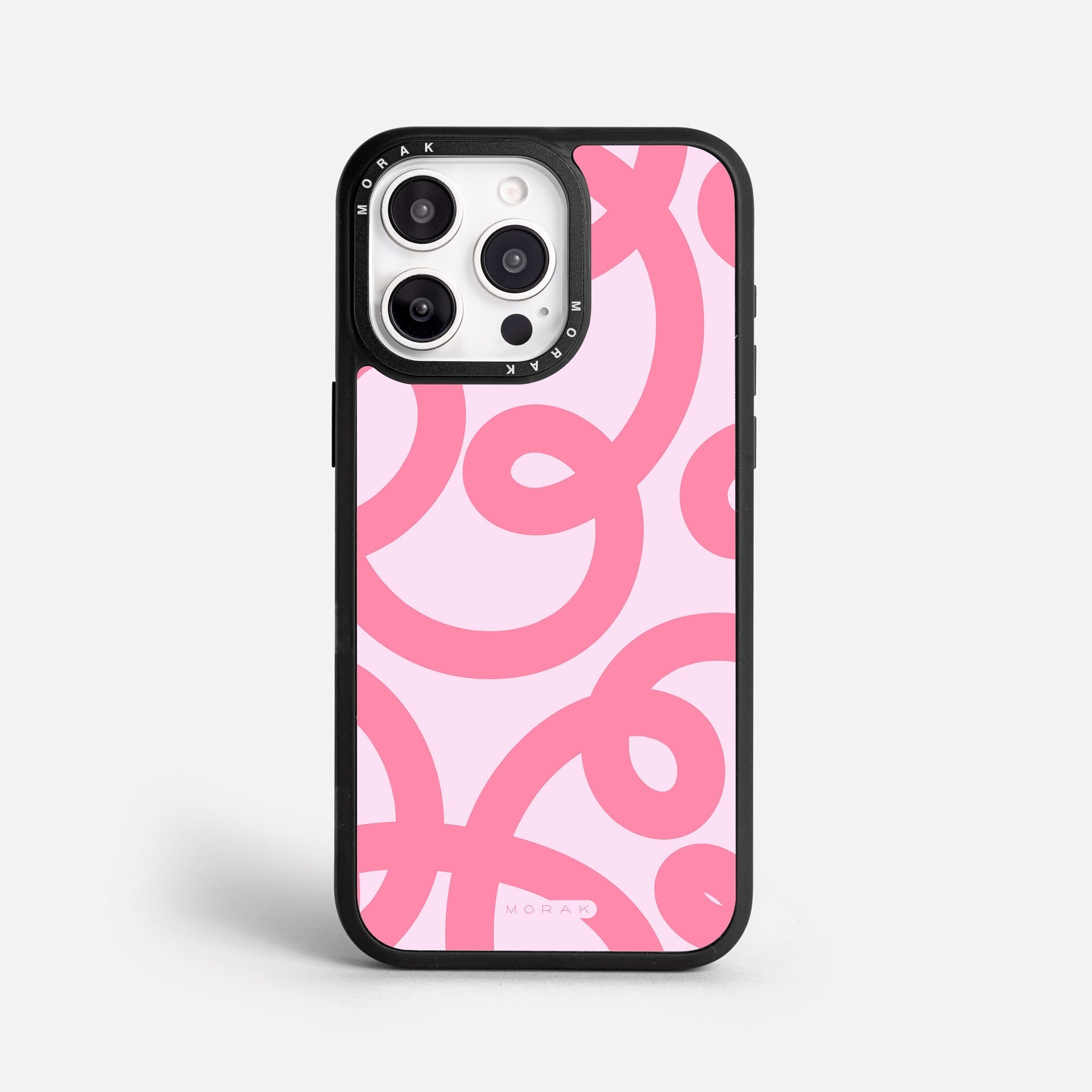 Case Pink Loops - Blanco Premium – Protección antigolpe | Diseño colombiano | Morak