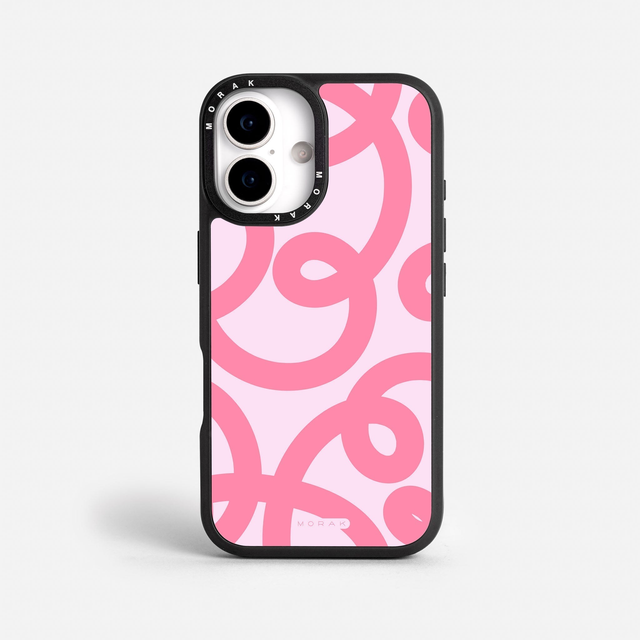Case Pink Loops - Blanco Premium – Protección antigolpe | Diseño colombiano | Morak