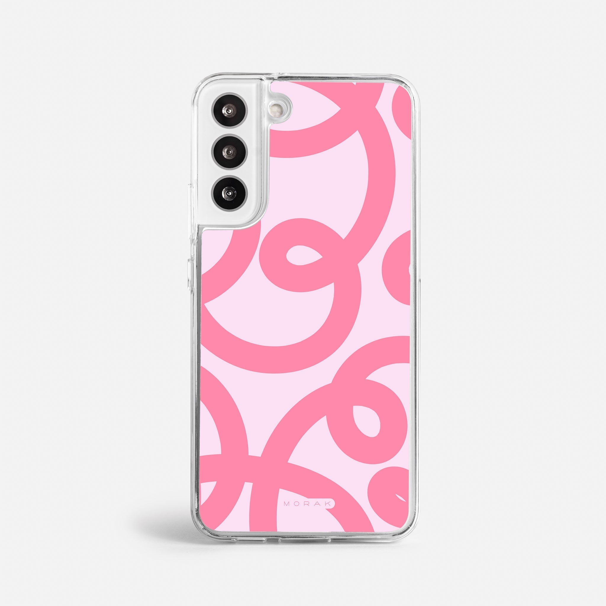 Case Pink Loops - Blanco Premium – Protección antigolpe | Diseño colombiano | Morak