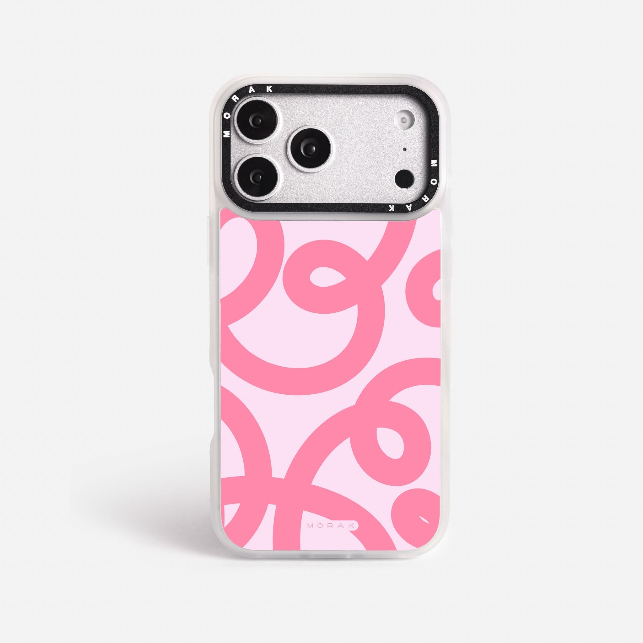 Case Pink Loops - Blanco Premium – Protección antigolpe | Diseño colombiano | Morak