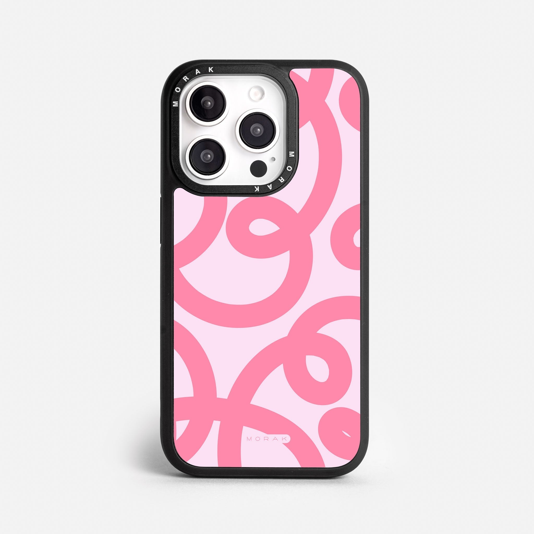 Case Pink Loops - Blanco Premium – Protección antigolpe | Diseño colombiano | Morak