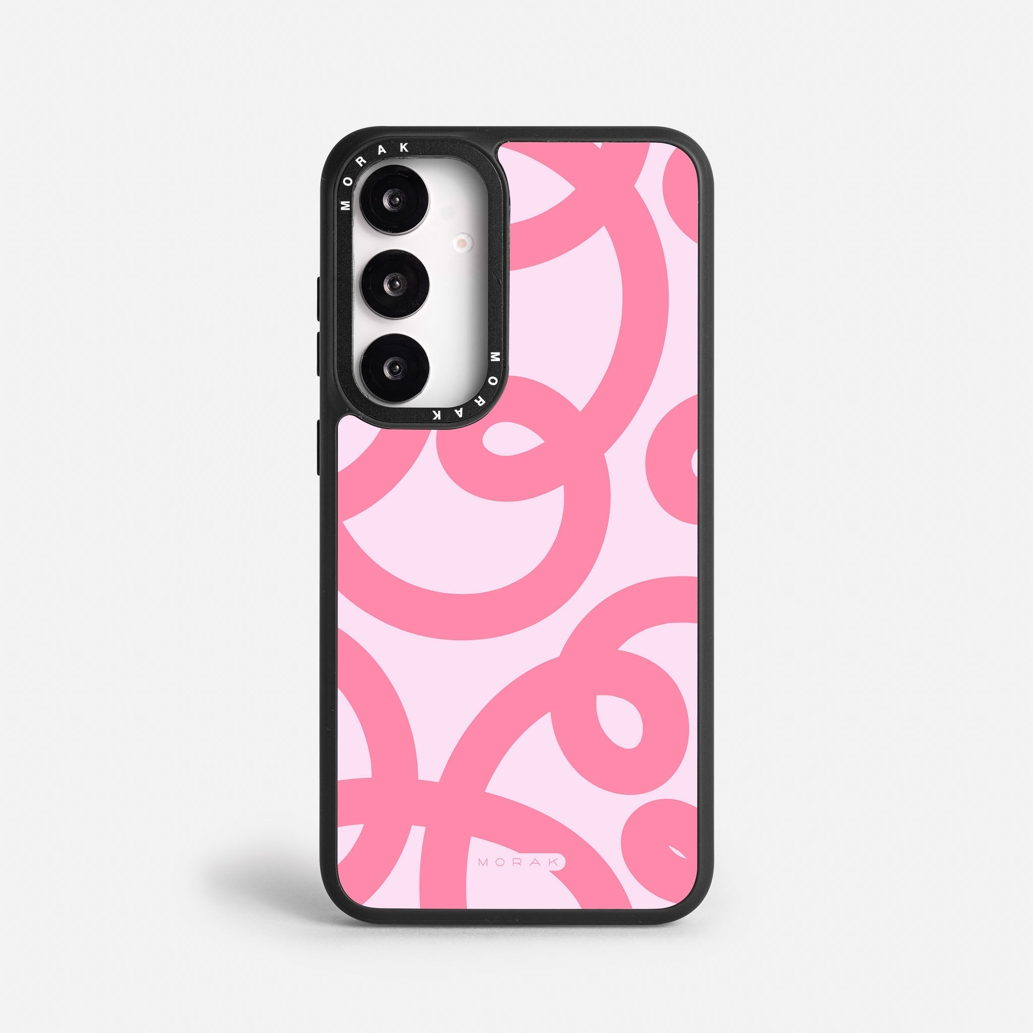 Case Pink Loops - Blanco Premium – Protección antigolpe | Diseño colombiano | Morak