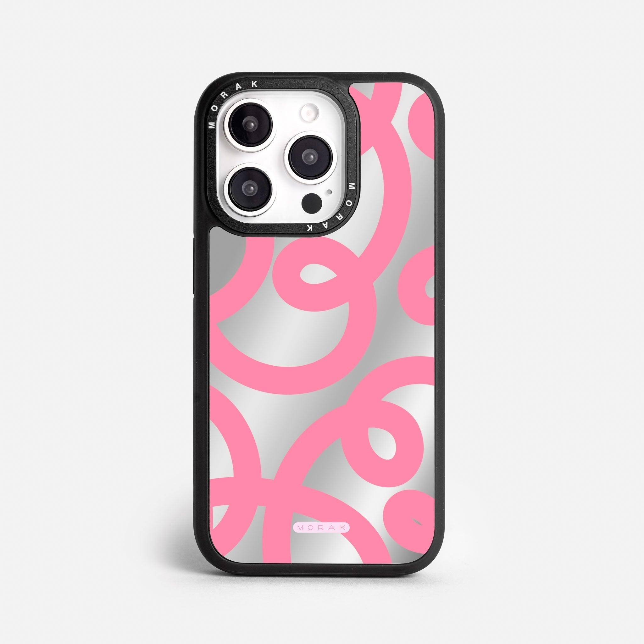 Case Pink Loops - Espejo Premium – Protección antigolpe | Diseño colombiano | Morak
