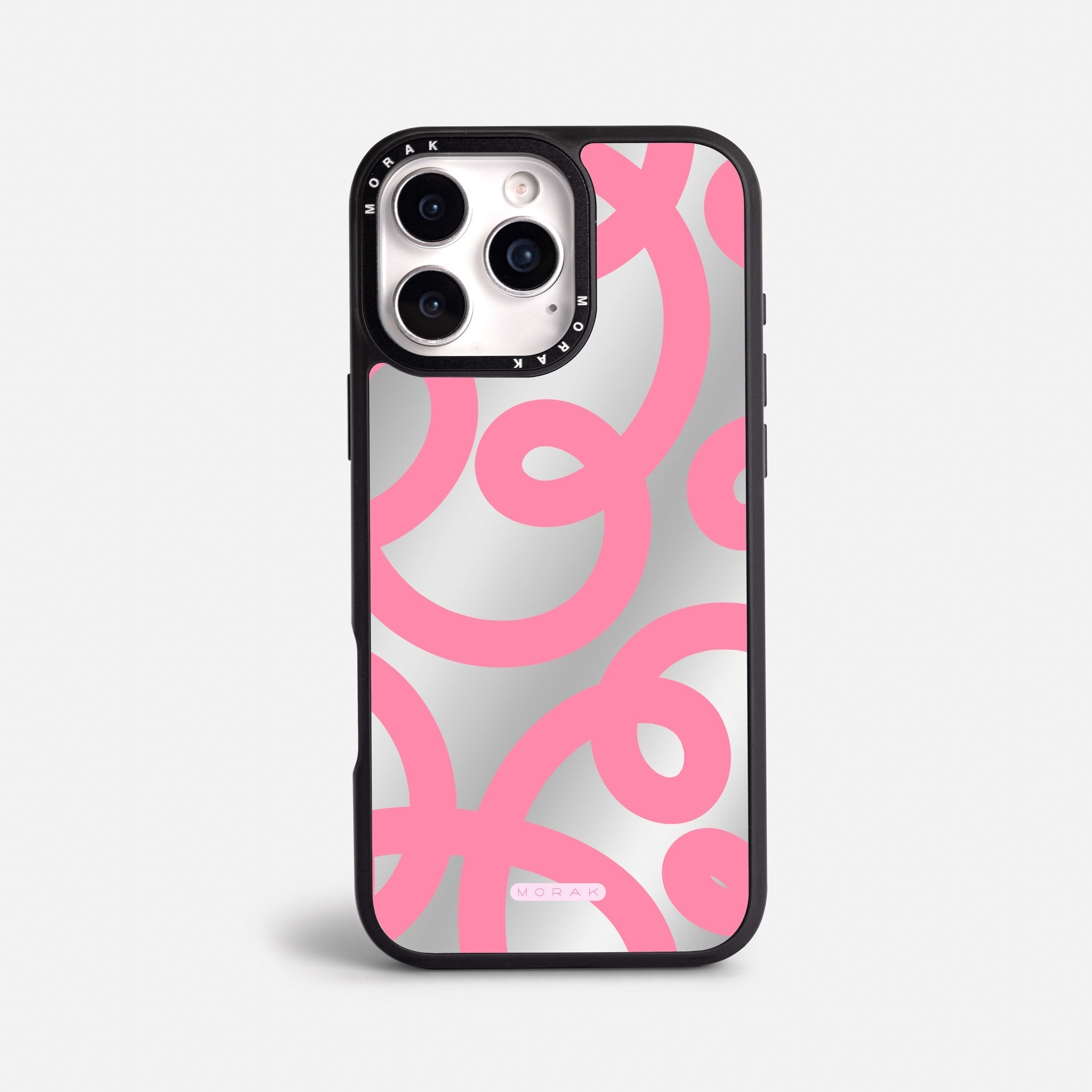 Case Pink Loops - Espejo Premium – Protección antigolpe | Diseño colombiano | Morak