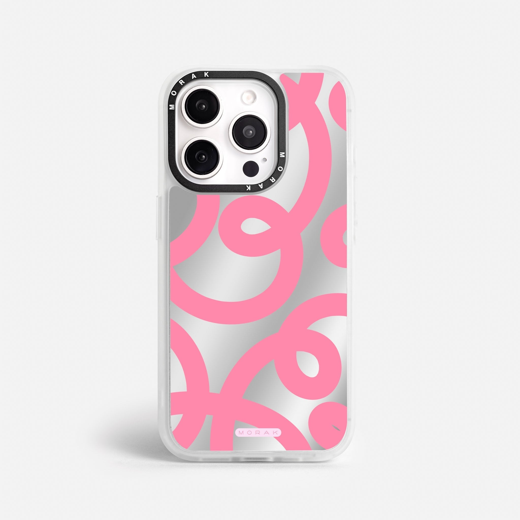 Case Pink Loops - Espejo Premium – Protección antigolpe | Diseño colombiano | Morak