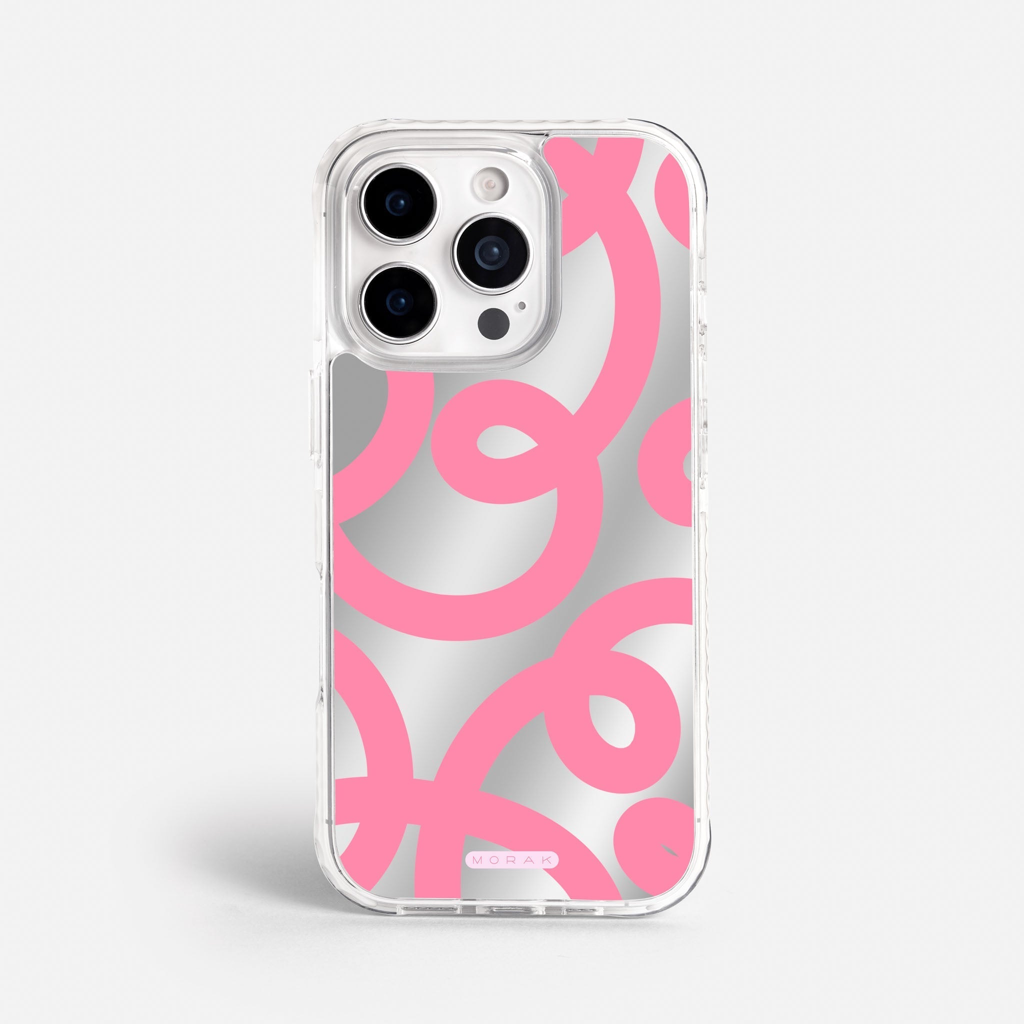 Case Pink Loops - Espejo Premium – Protección antigolpe | Diseño colombiano | Morak