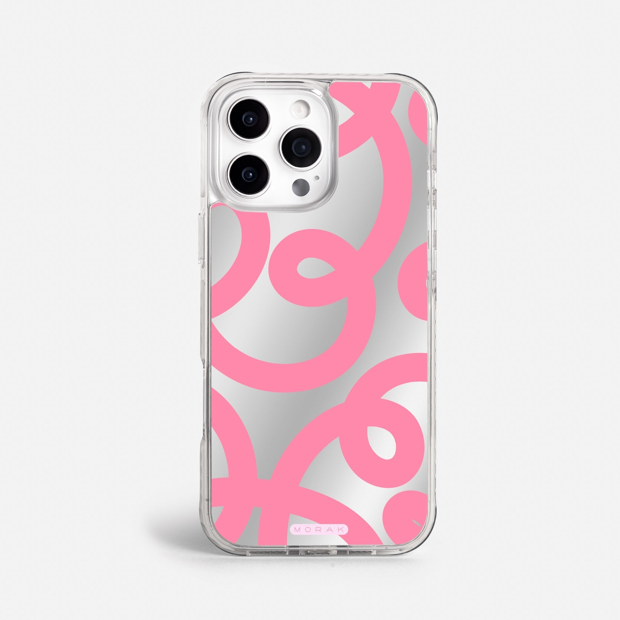 Case Pink Loops - Espejo Premium – Protección antigolpe | Diseño colombiano | Morak