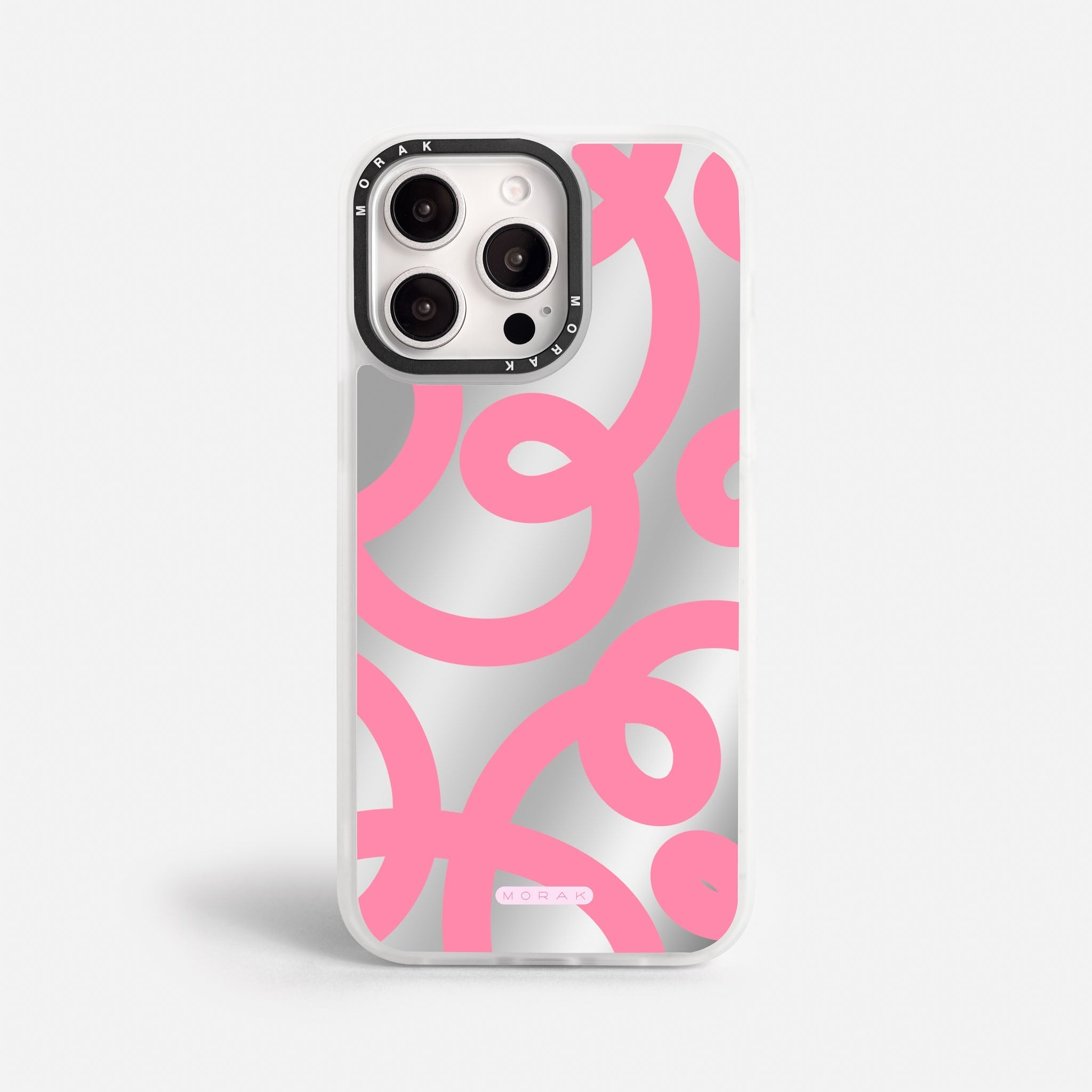 Case Pink Loops - Espejo Premium – Protección antigolpe | Diseño colombiano | Morak