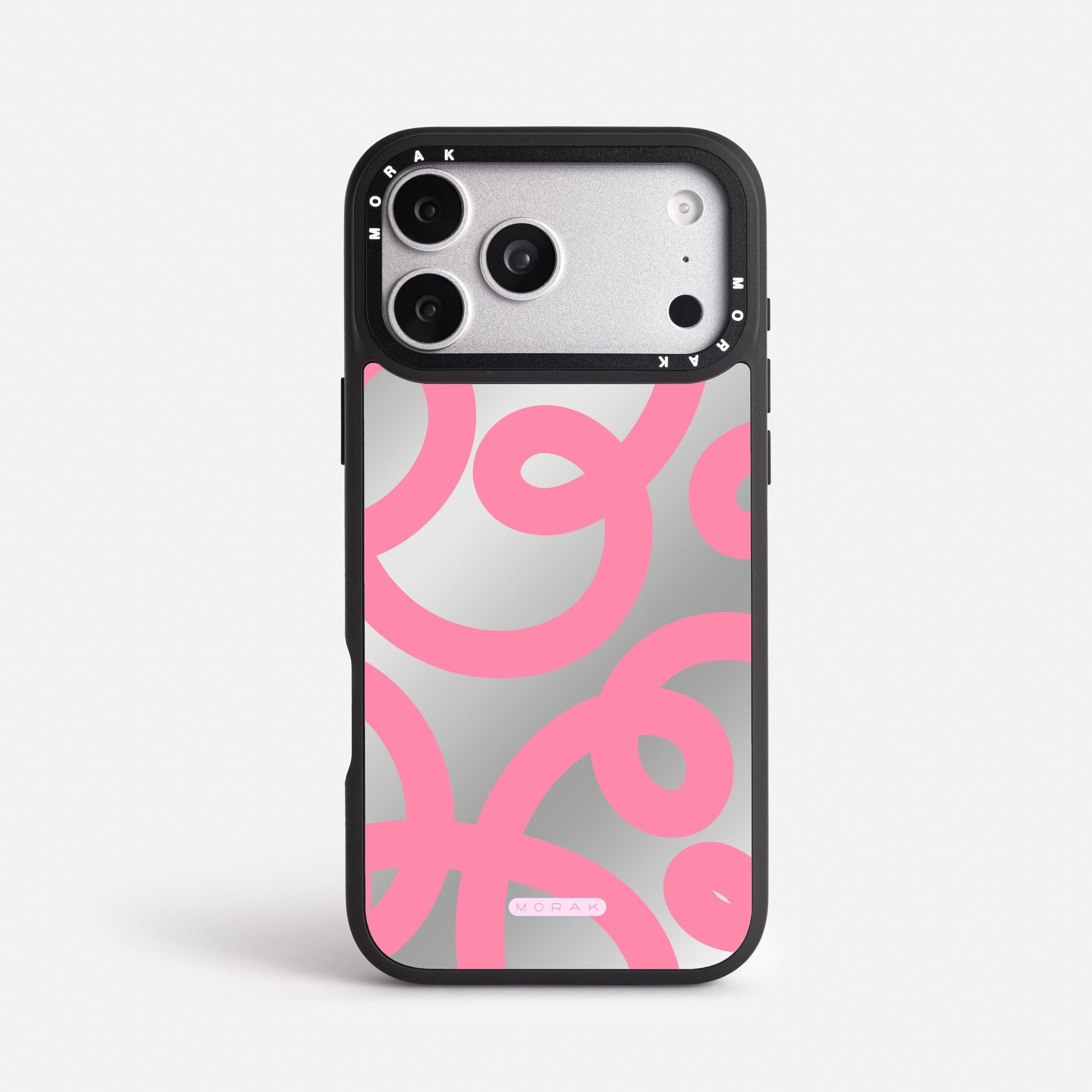 Case Pink Loops - Espejo Premium – Protección antigolpe | Diseño colombiano | Morak