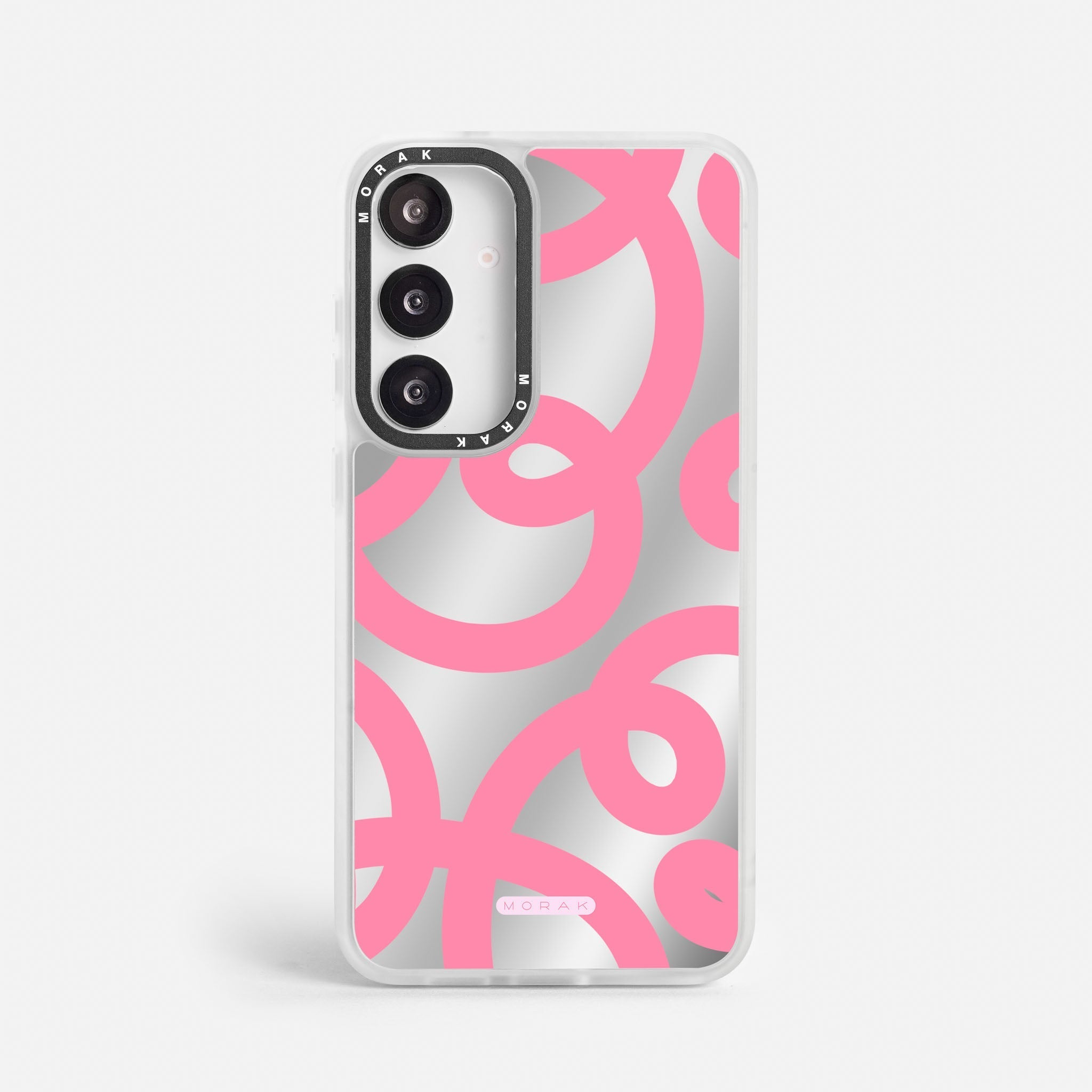 Case Pink Loops - Espejo Premium – Protección antigolpe | Diseño colombiano | Morak