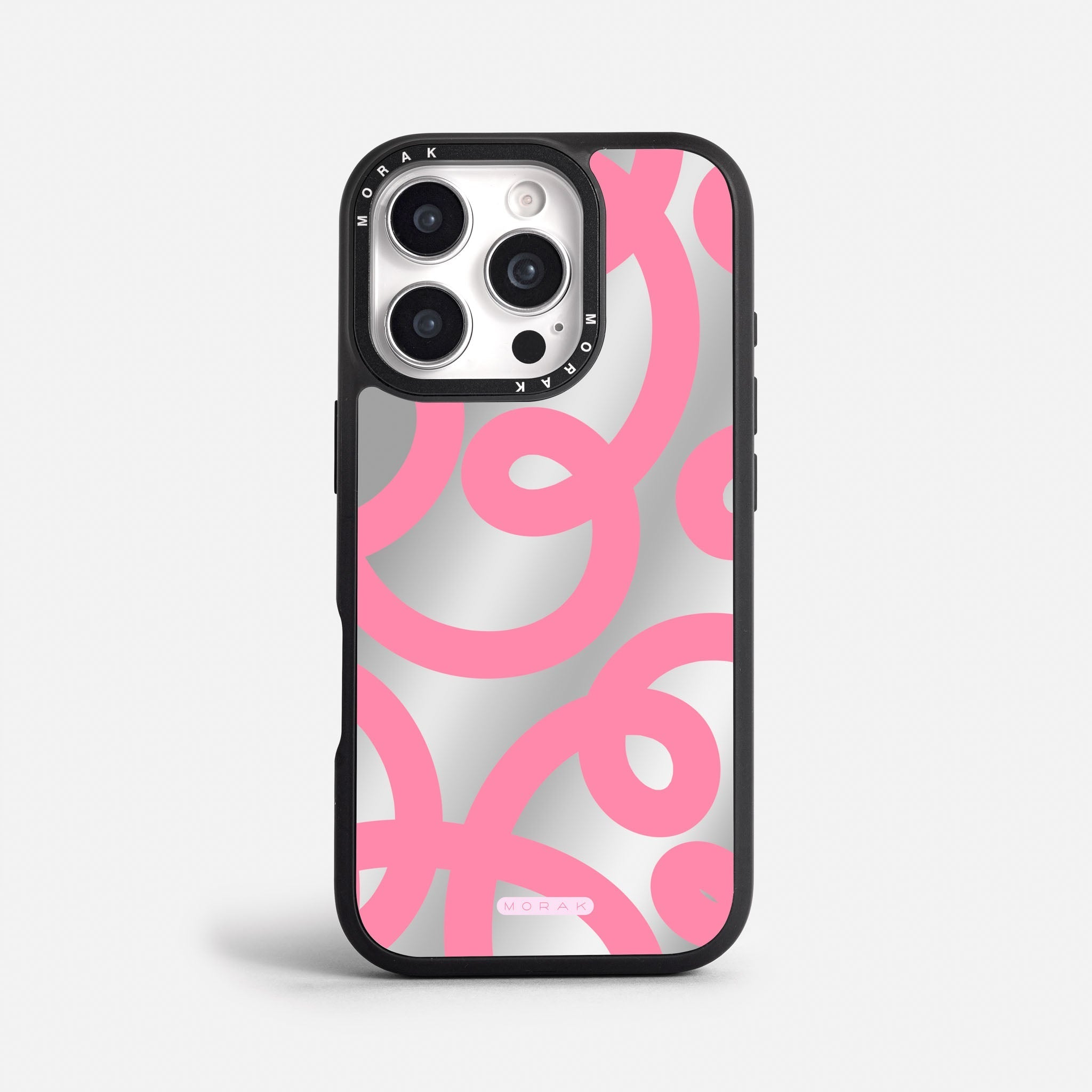 Case Pink Loops - Espejo Premium – Protección antigolpe | Diseño colombiano | Morak