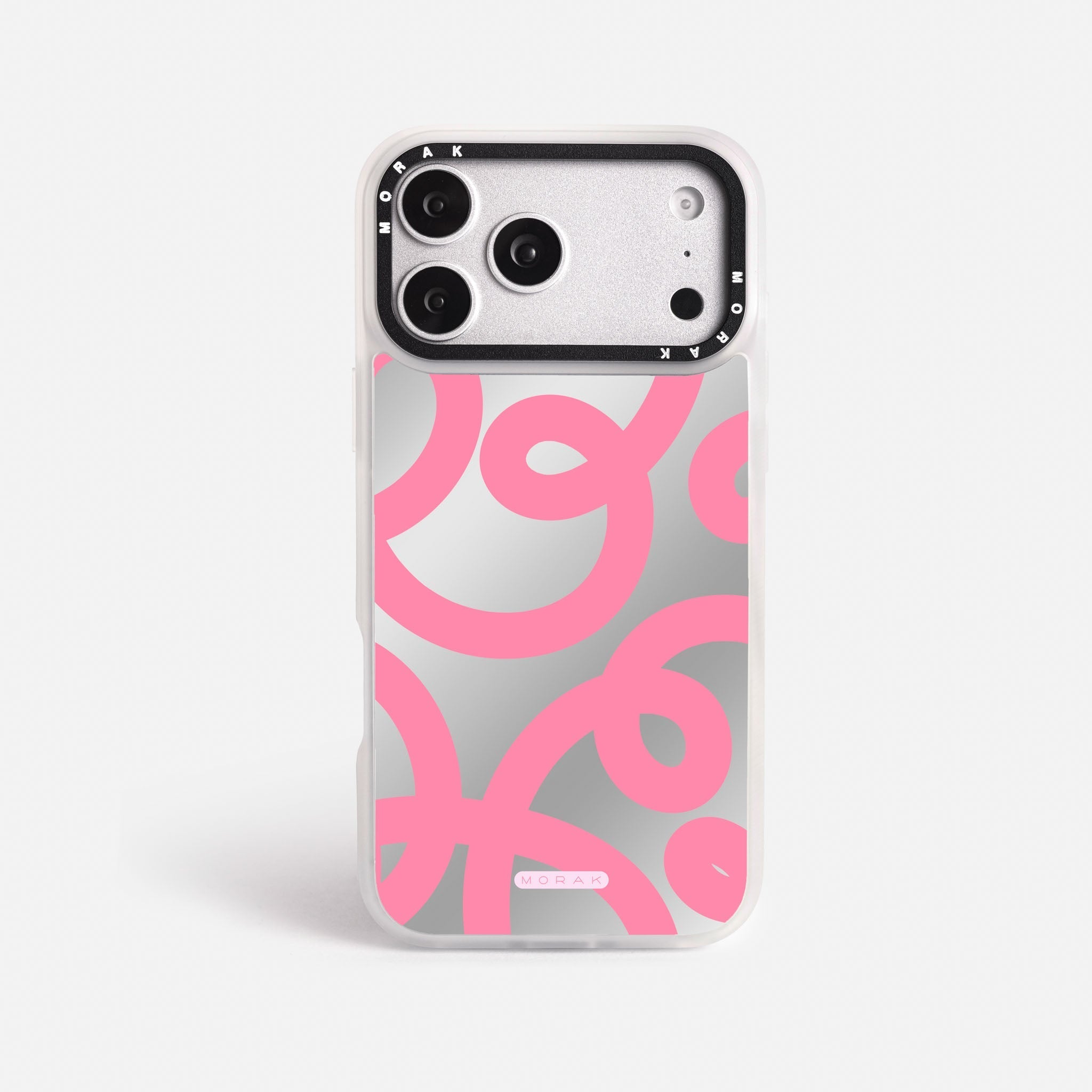Case Pink Loops - Espejo Premium – Protección antigolpe | Diseño colombiano | Morak
