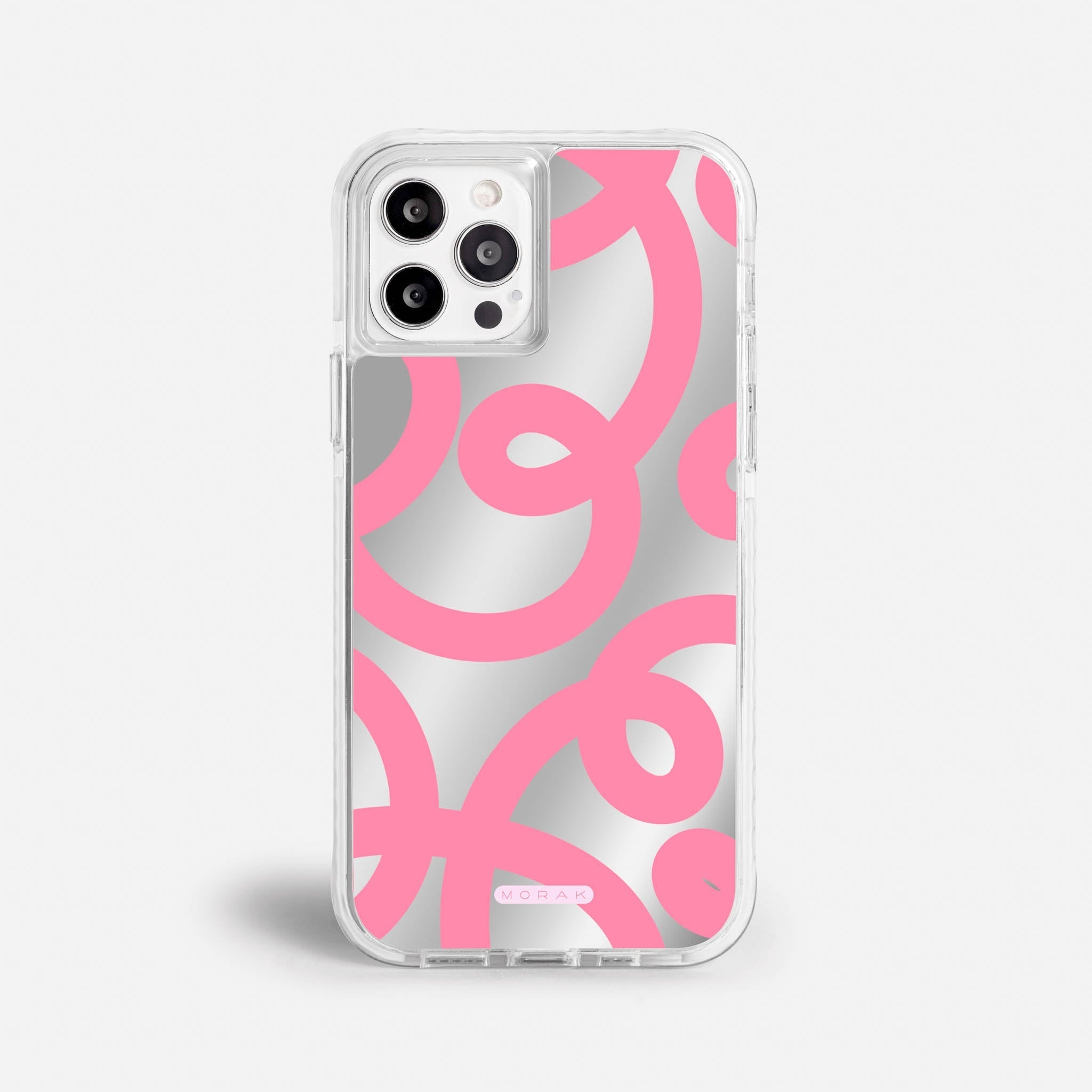 Case Pink Loops - Espejo Premium – Protección antigolpe | Diseño colombiano | Morak