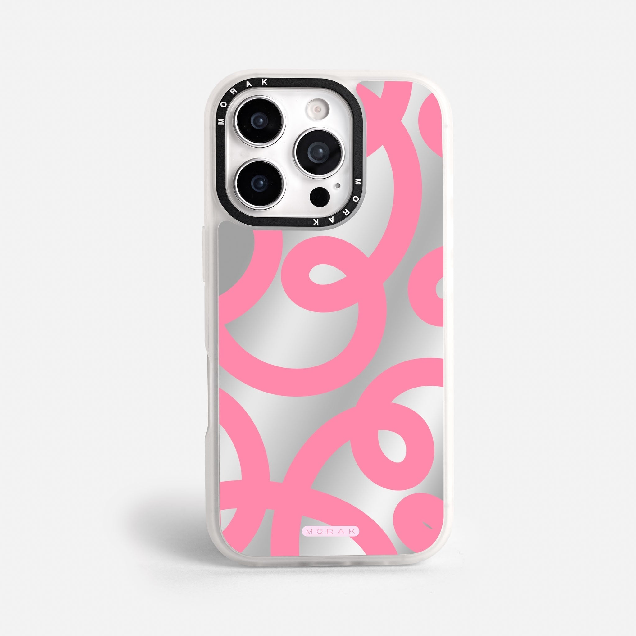 Case Pink Loops - Espejo Premium – Protección antigolpe | Diseño colombiano | Morak