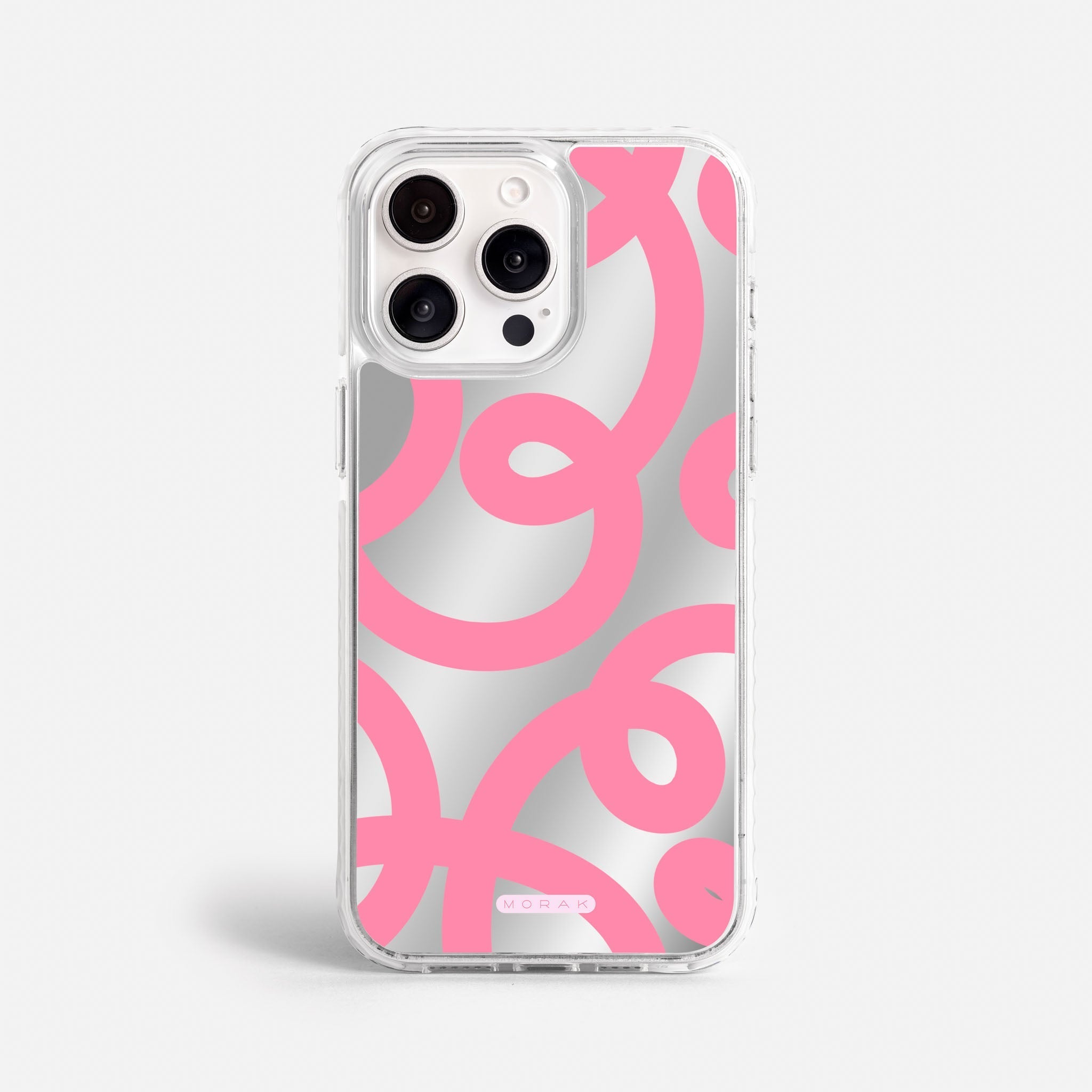 Case Pink Loops - Espejo Premium – Protección antigolpe | Diseño colombiano | Morak