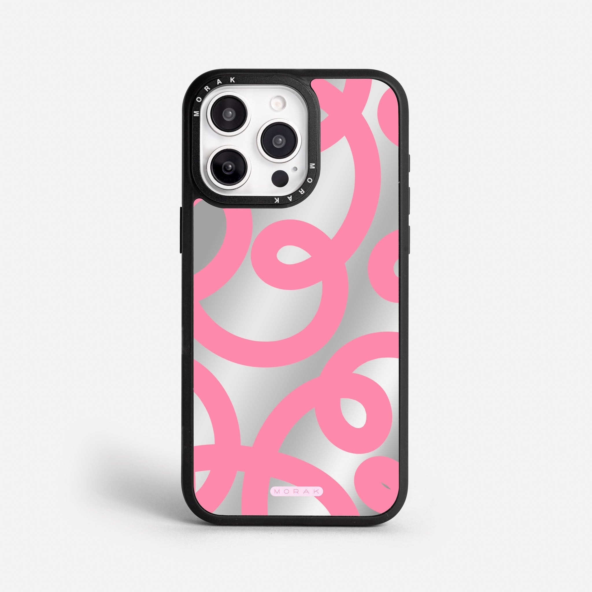 Case Pink Loops - Espejo Premium – Protección antigolpe | Diseño colombiano | Morak